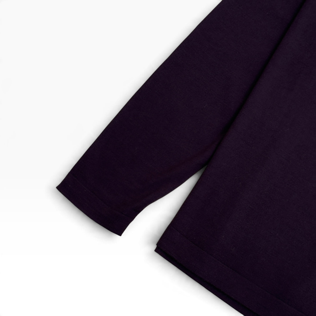 THOM SWEENEY MERINO WOOL ROLL NECK JUMPER BURGUNDY L