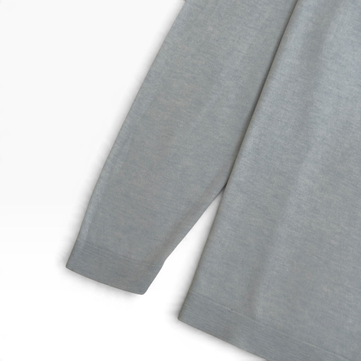 THOM SWEENEY COTTON / CASHMERE CREW NECK SWEATSHIRT GREY XL
