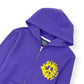 DENIM TEARS UNIVERSITY LOGO ZIP HOODIE PURPLE M