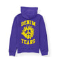 DENIM TEARS UNIVERSITY LOGO ZIP HOODIE PURPLE M