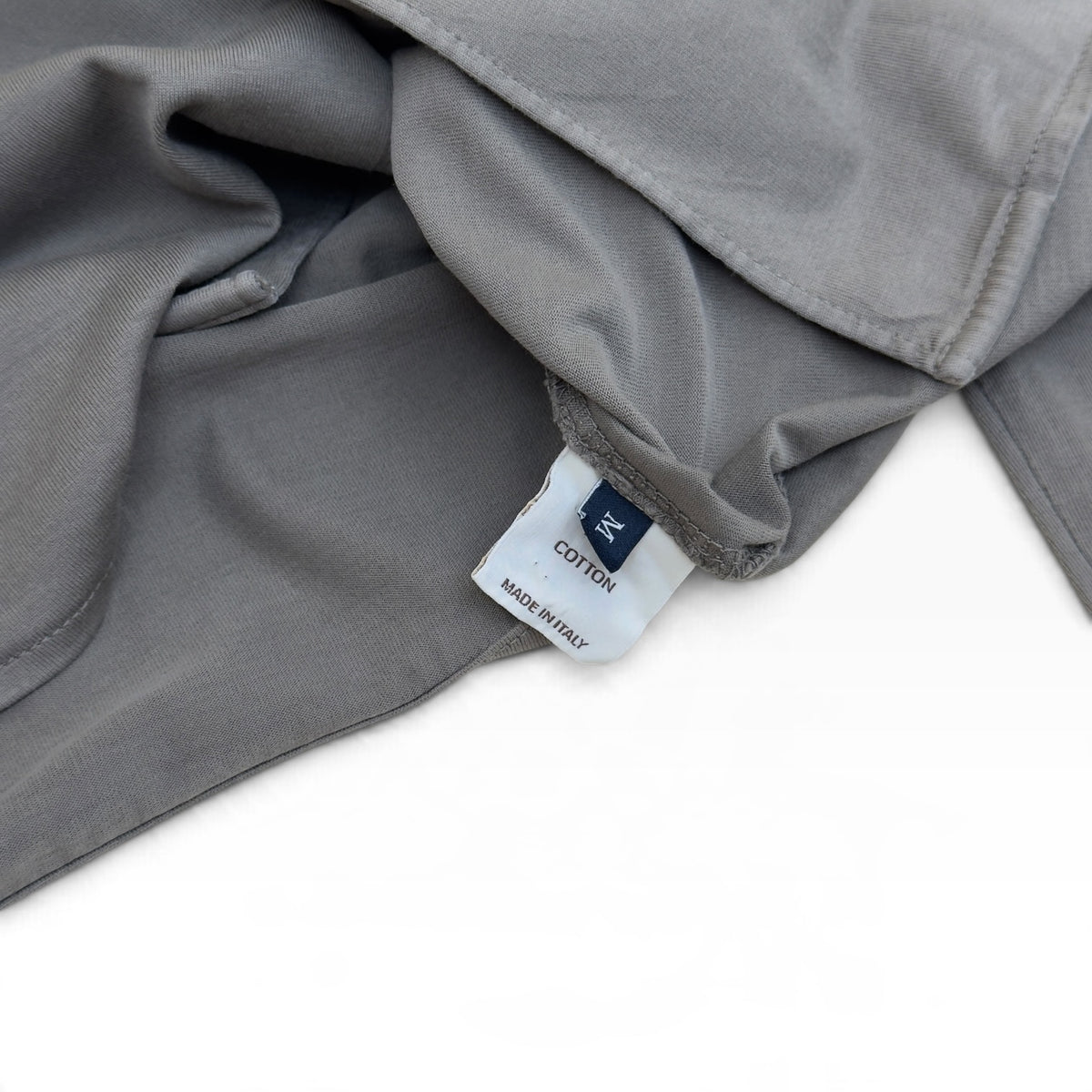 THOM SWEENEY COTTON JERSEY SHIRT TAUPE M
