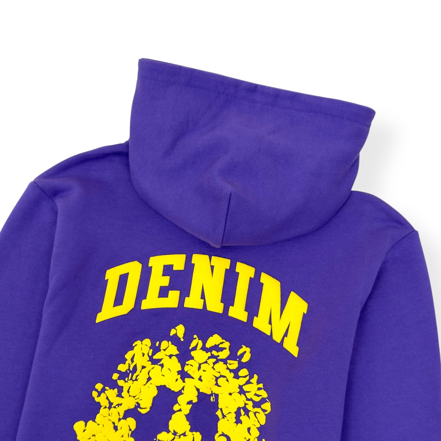 DENIM TEARS UNIVERSITY LOGO ZIP HOODIE PURPLE M