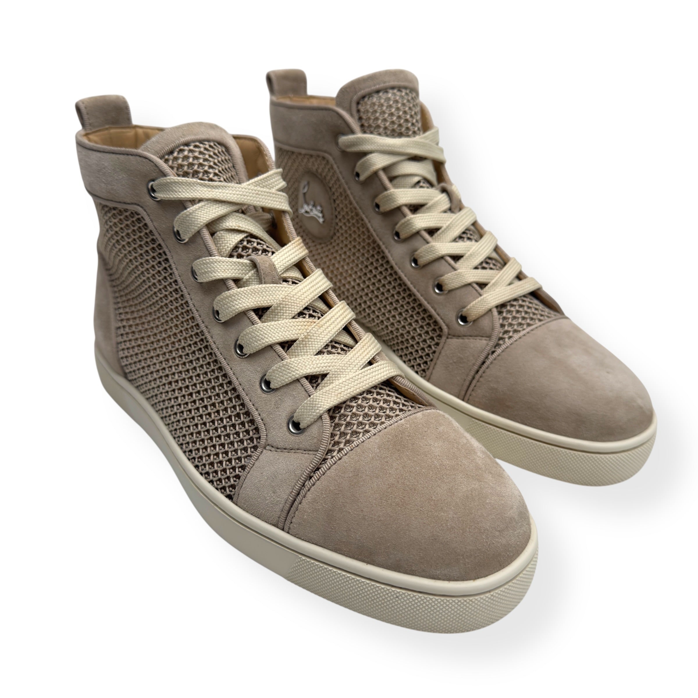 CHRISTIAN LOUBOUTIN WOVEN RANTUS ORLATO SNEAKER BEIGE / CREAM 40.5 / UK6.5