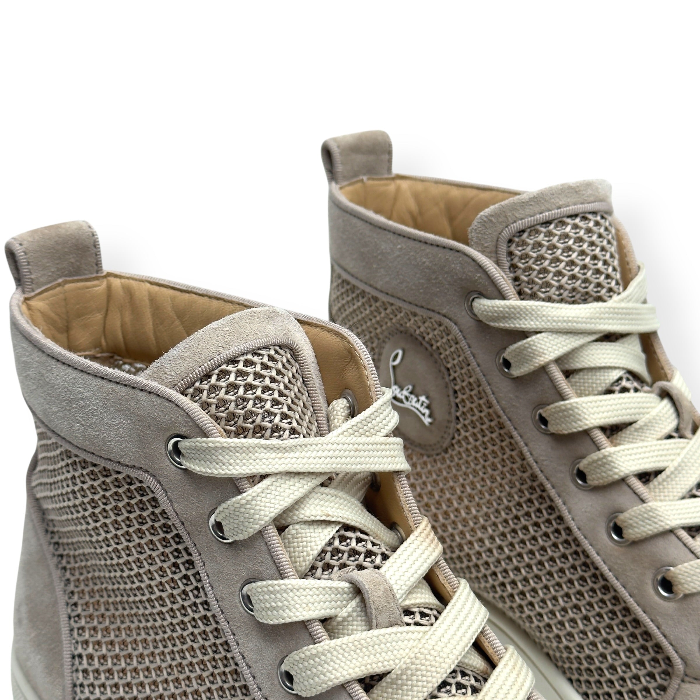 CHRISTIAN LOUBOUTIN WOVEN RANTUS ORLATO SNEAKER BEIGE / CREAM 40.5 / UK6.5