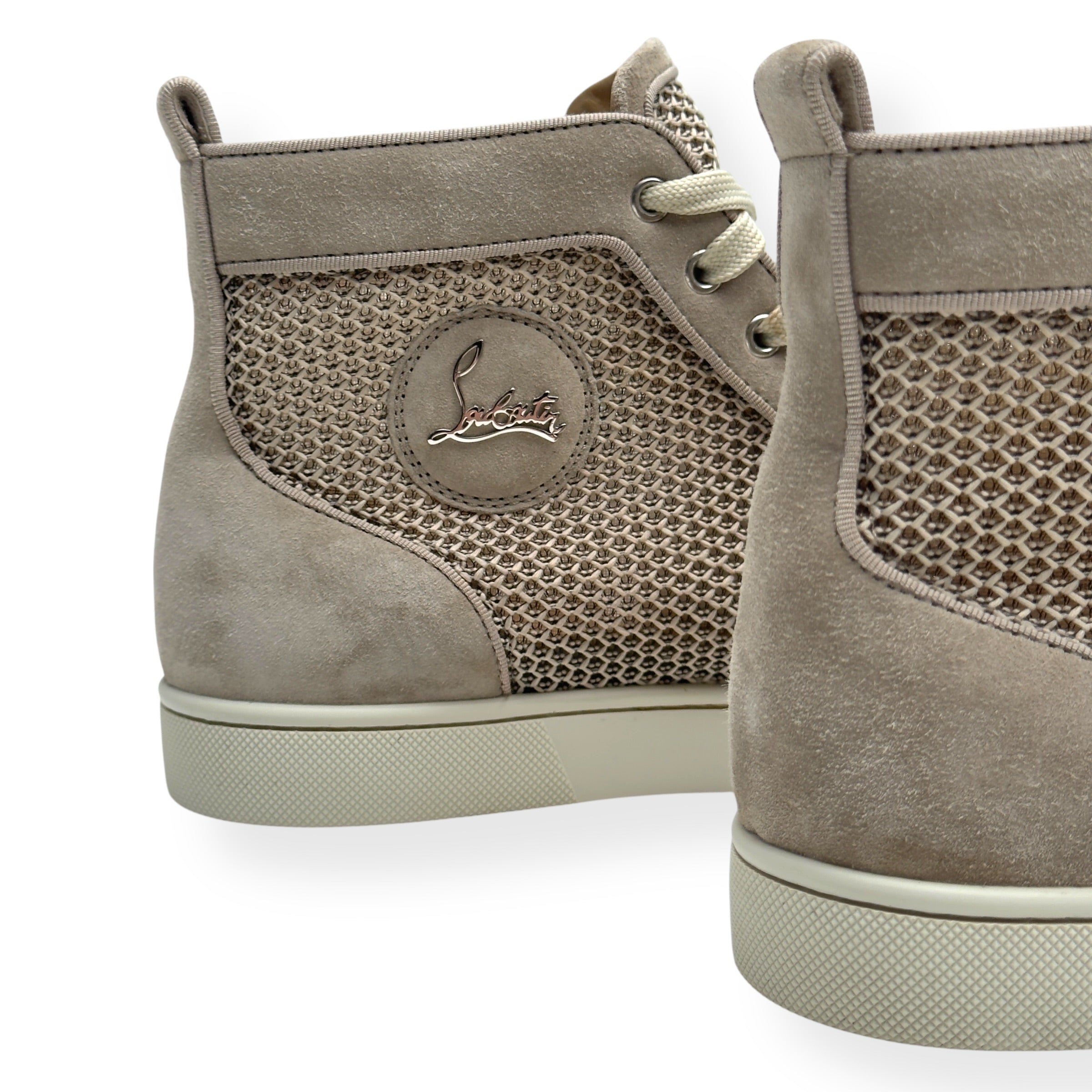 CHRISTIAN LOUBOUTIN WOVEN RANTUS ORLATO SNEAKER BEIGE / CREAM 40.5 / UK6.5