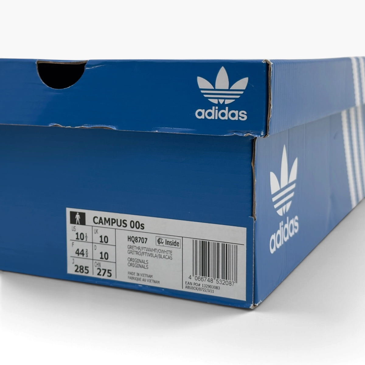 ADIDAS CAMPUS 00S TRAINERS GREY / WHITE UK10