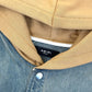 AMIRI DEIIM HOODED OVERSHIRT BLUE / CLAY M