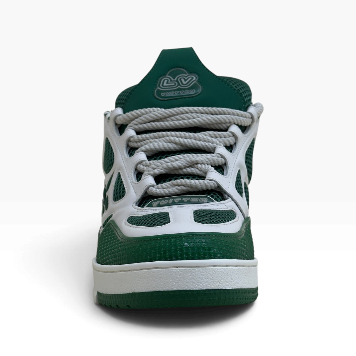 LOUIS VUITTON SKATE SNEAKER GREEN / WHITE UK9.5