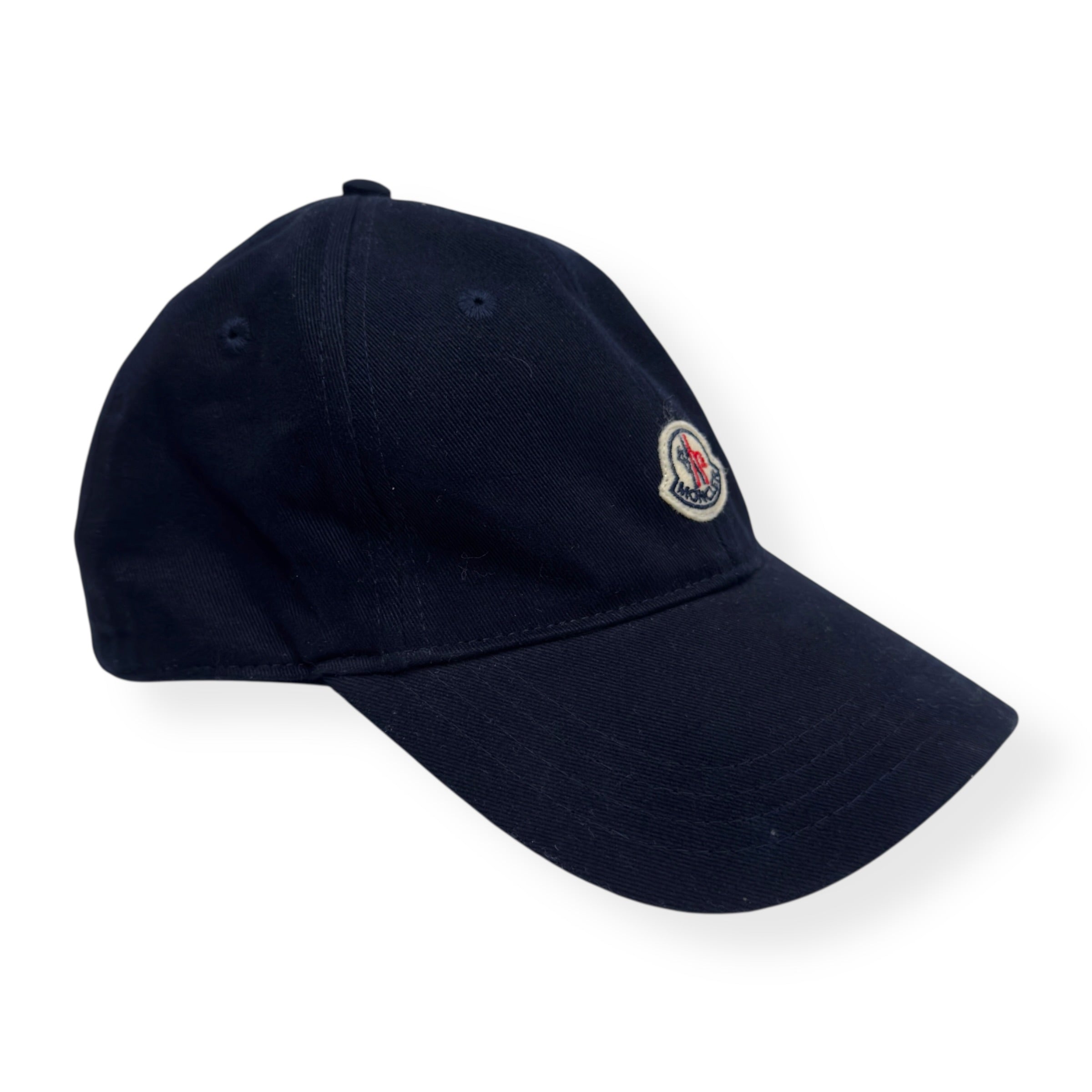 MONCLER COTTON GABARDINE BASEBALL CAP NAVY 56 / S