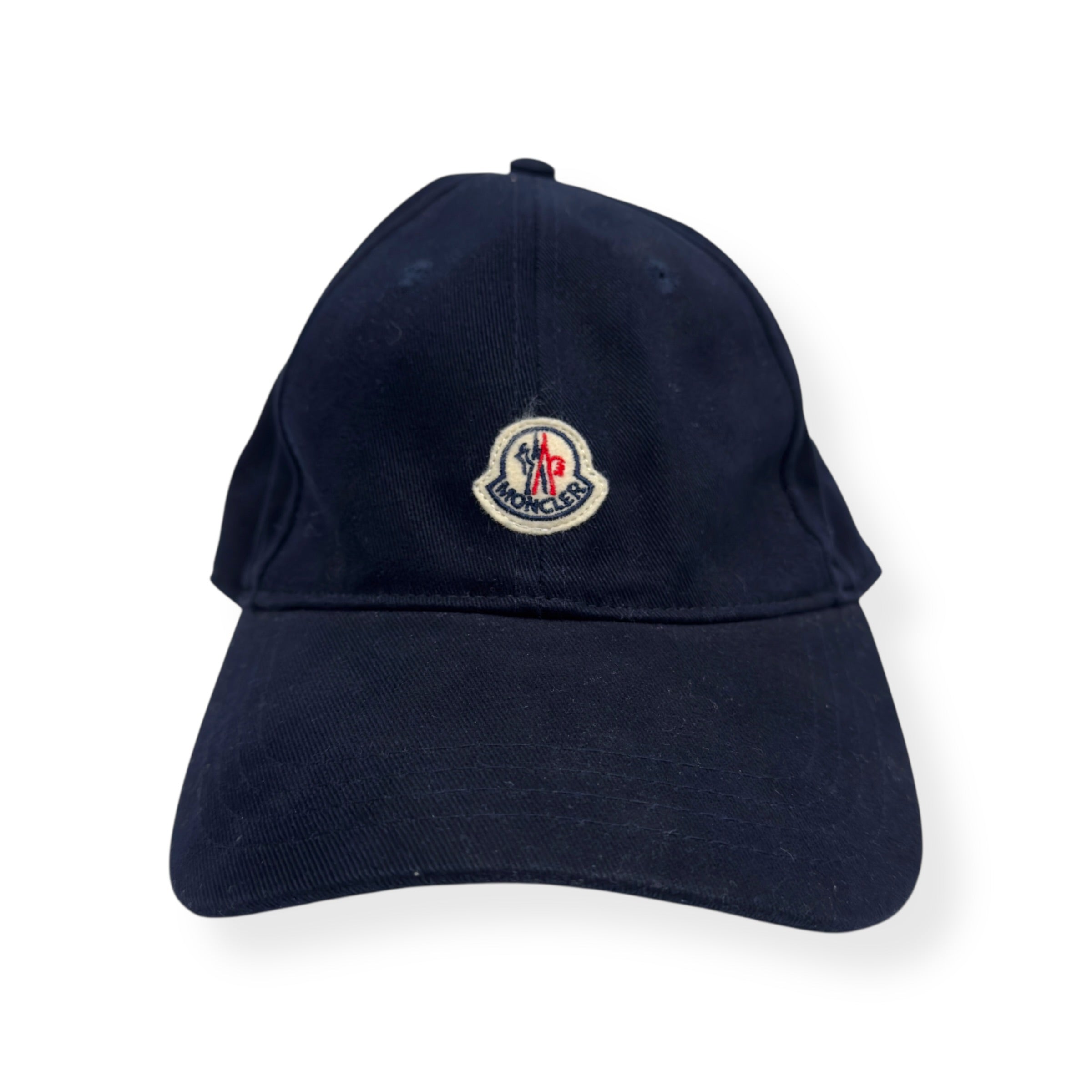 MONCLER COTTON GABARDINE BASEBALL CAP NAVY 56 / S