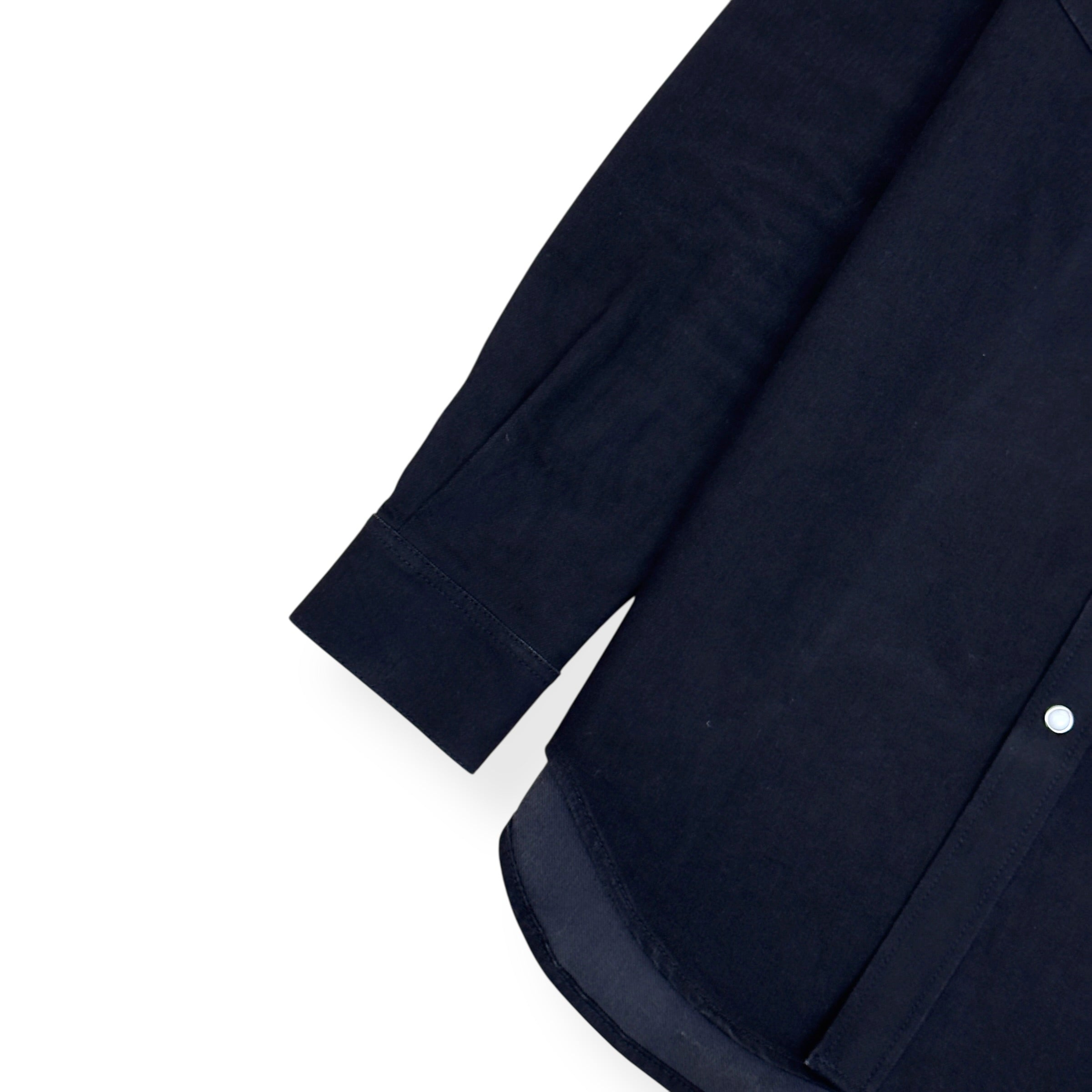 GIVENCHY STAR EMBROIDERED DENIM SHIRT BLACK / WHITE S