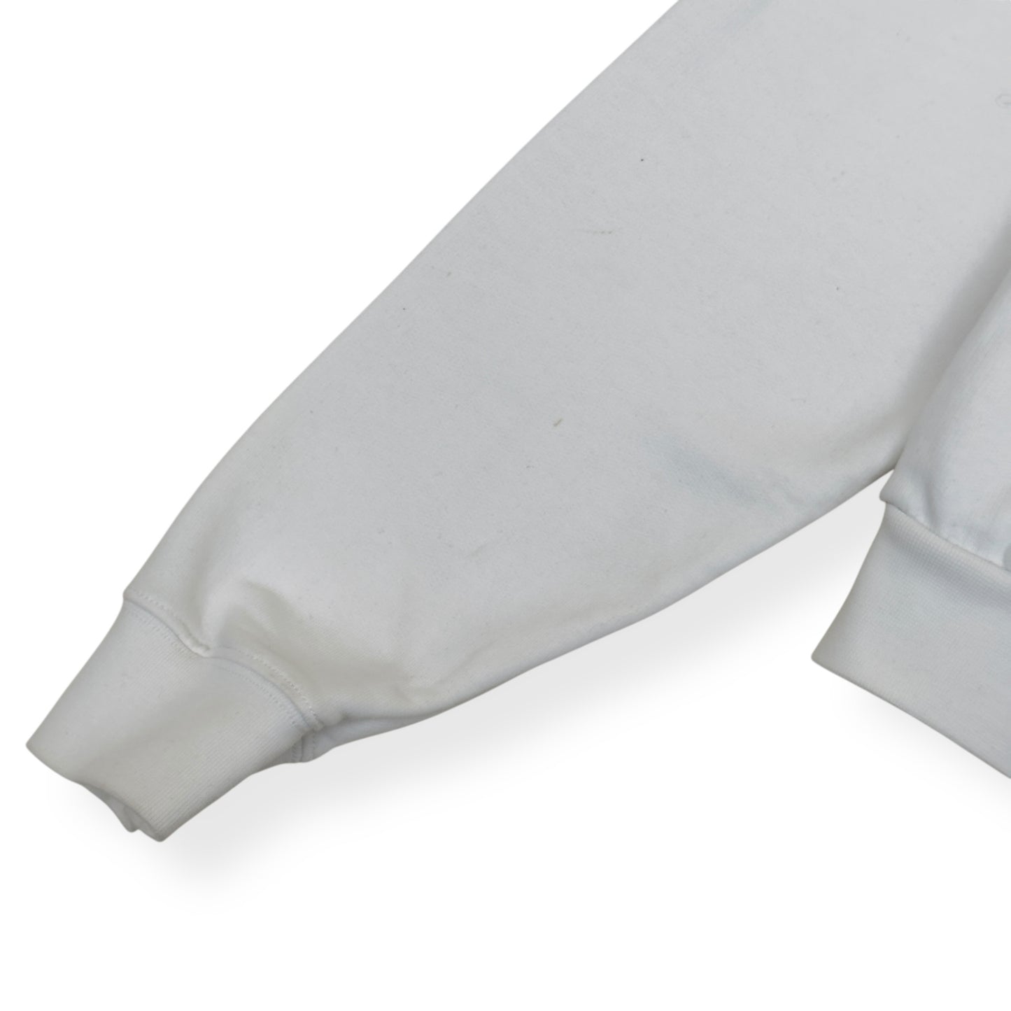 OFF-WHITE ZIP-UP CROPPED HOODIE WHITE S