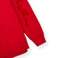 GIVENCHY DISTRESSED LOGO HOODIE RED M
