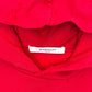 GIVENCHY DISTRESSED LOGO HOODIE RED M