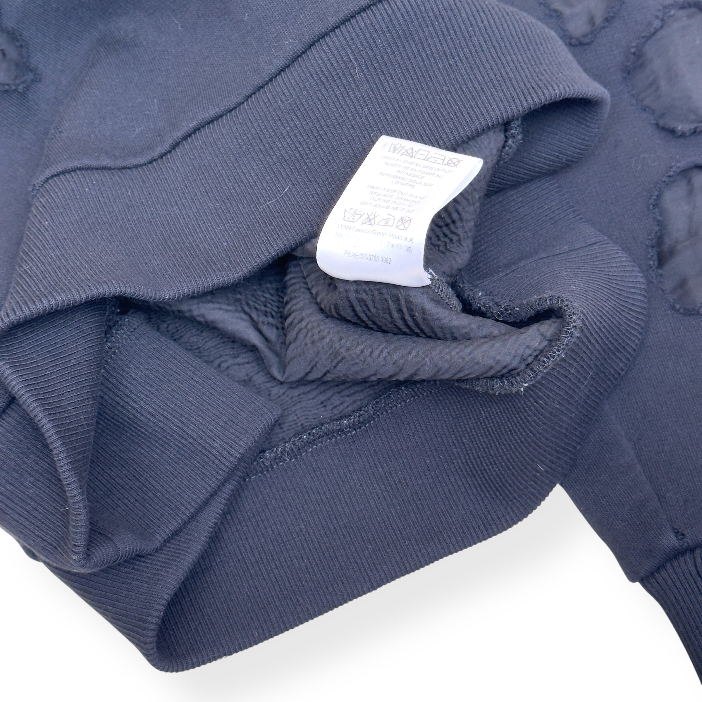 GIVENCHY DISTRESSED LOGO HOODIE BLACK M