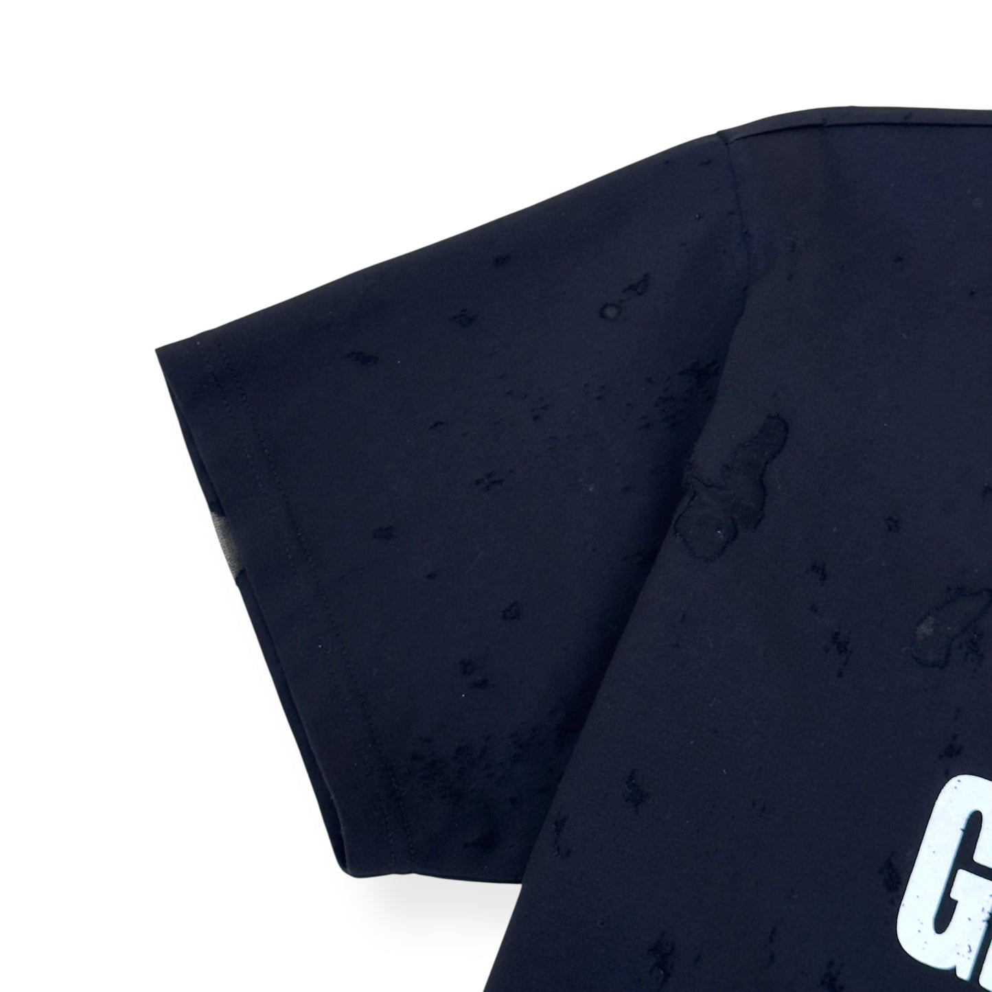 GIVENCHY DISTRESSED LOGO T-SHIRT BLACK S