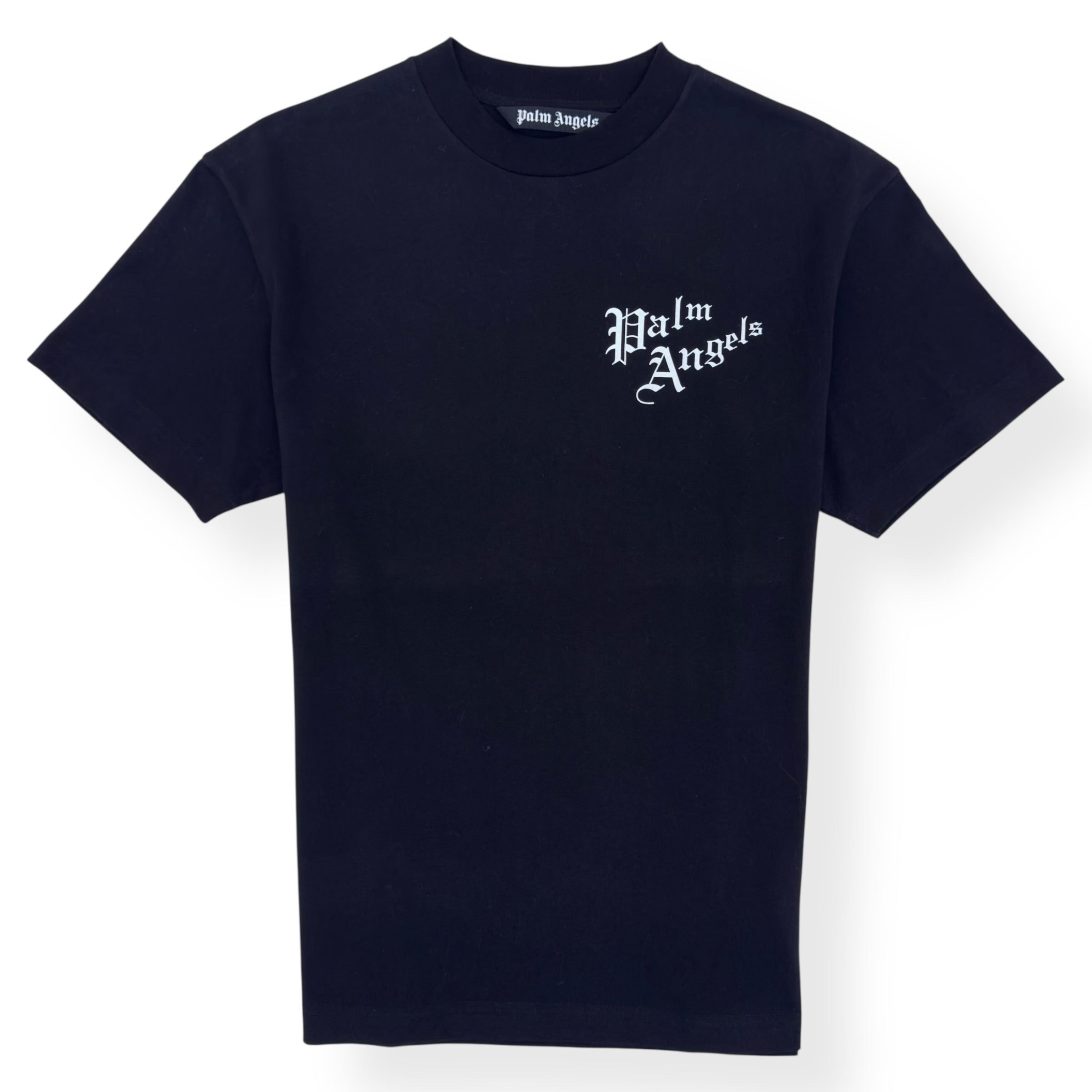 PALM ANGELS FLAMING HEART T-SHIRT BLACK L