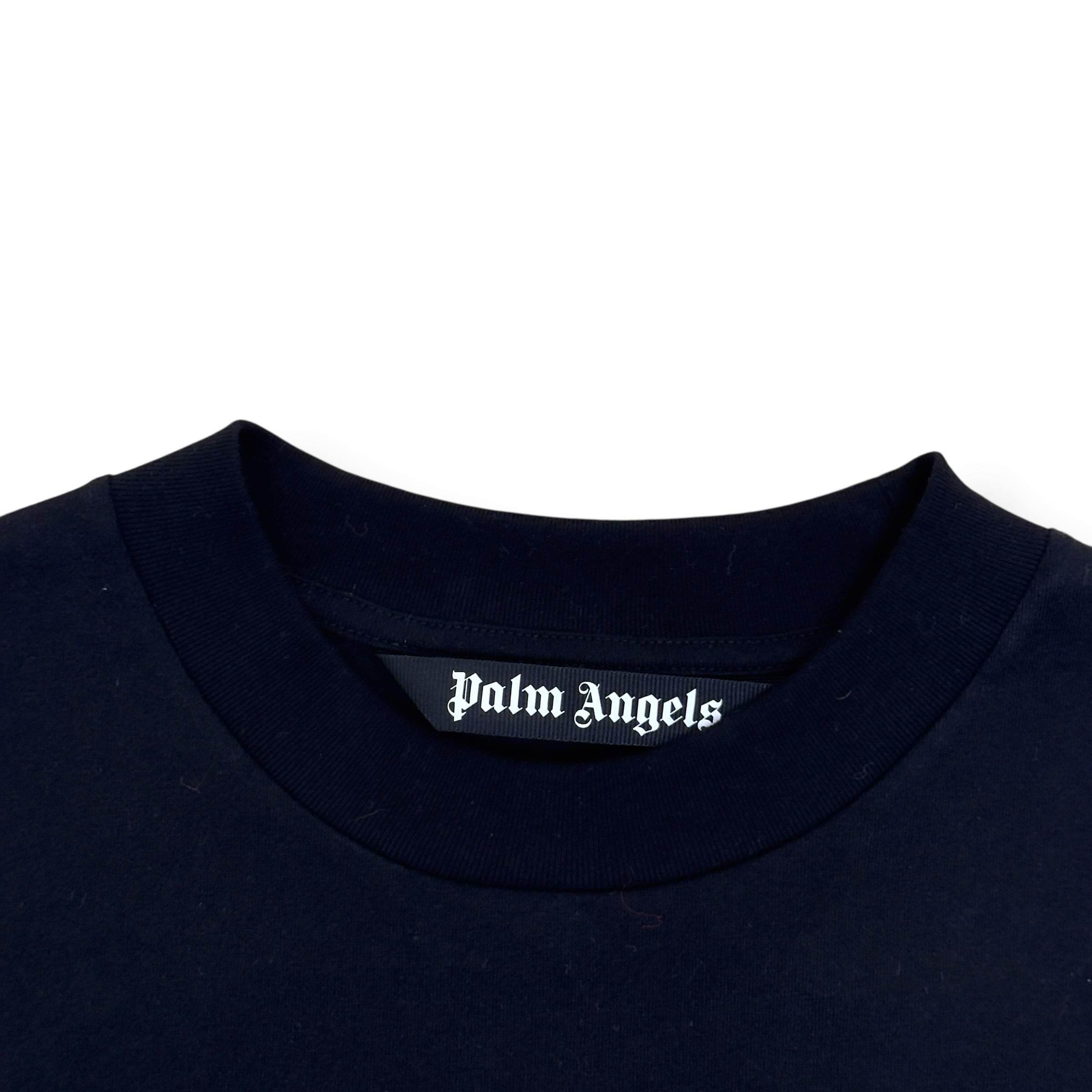 PALM ANGELS FLAMING HEART T-SHIRT BLACK L