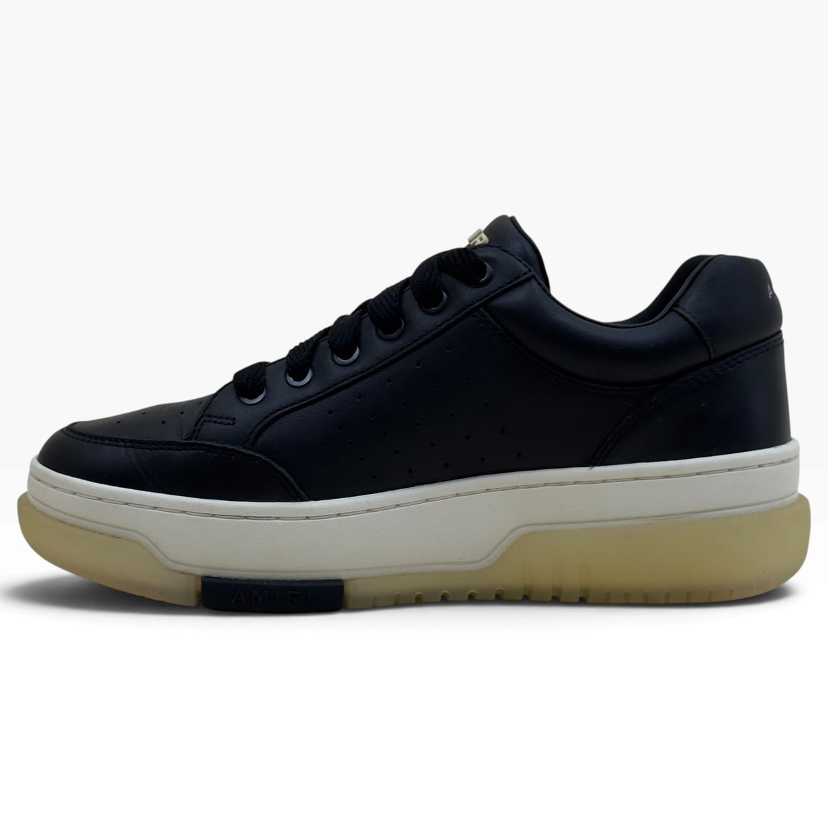 AMIRI STADIUM LEATHER LOW SNEAKER BLACK / WHITE 41 / UK7