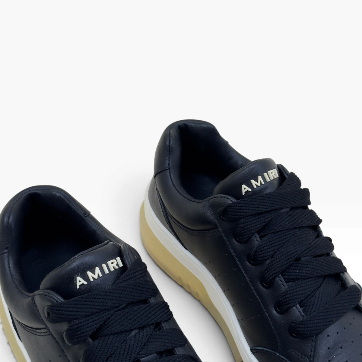 AMIRI STADIUM LEATHER LOW SNEAKER BLACK / WHITE 41 / UK7