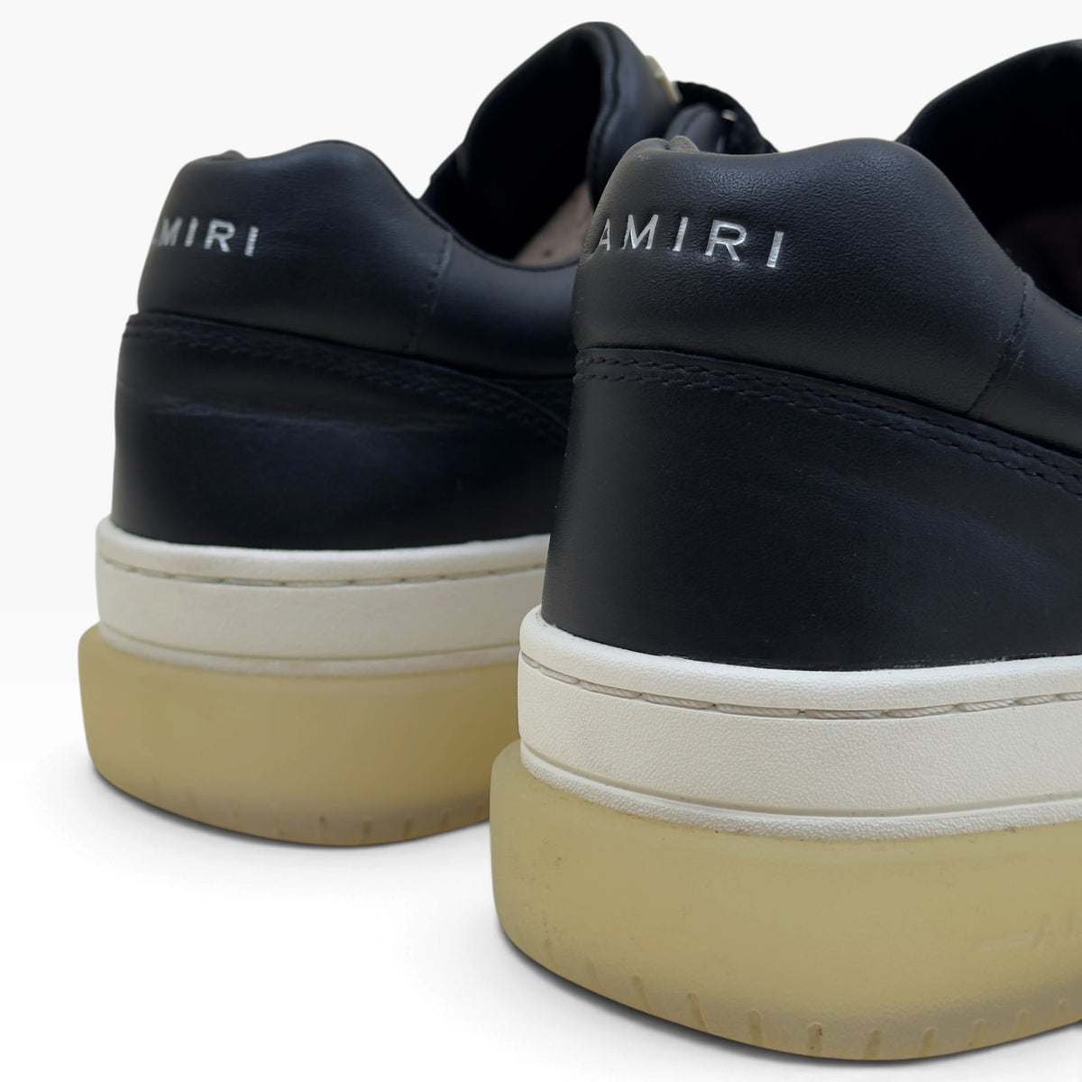 AMIRI STADIUM LEATHER LOW SNEAKER BLACK / WHITE 41 / UK7