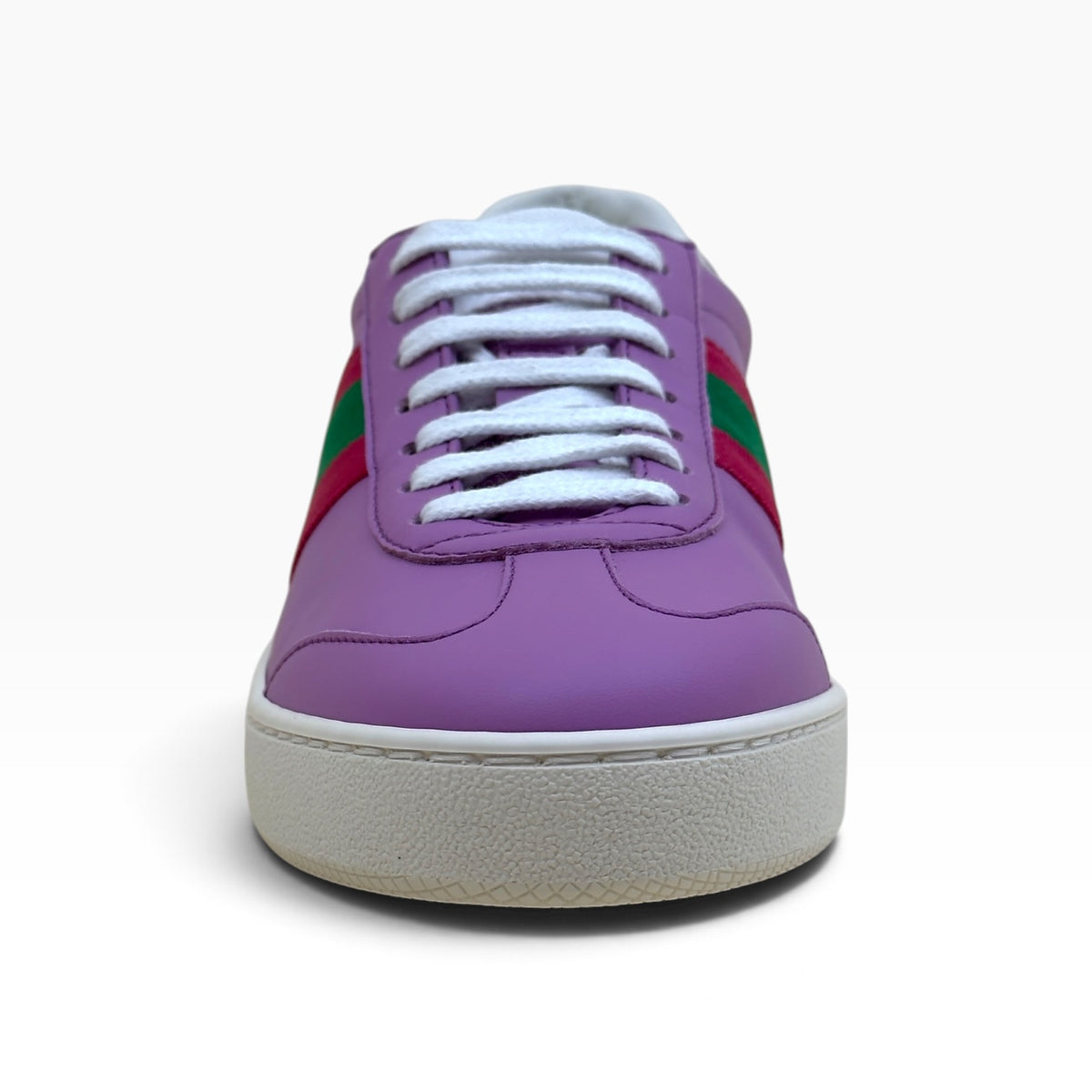 GUCCI G74 WEB LEATHER SNEAKER LILAC 37 / UK4
