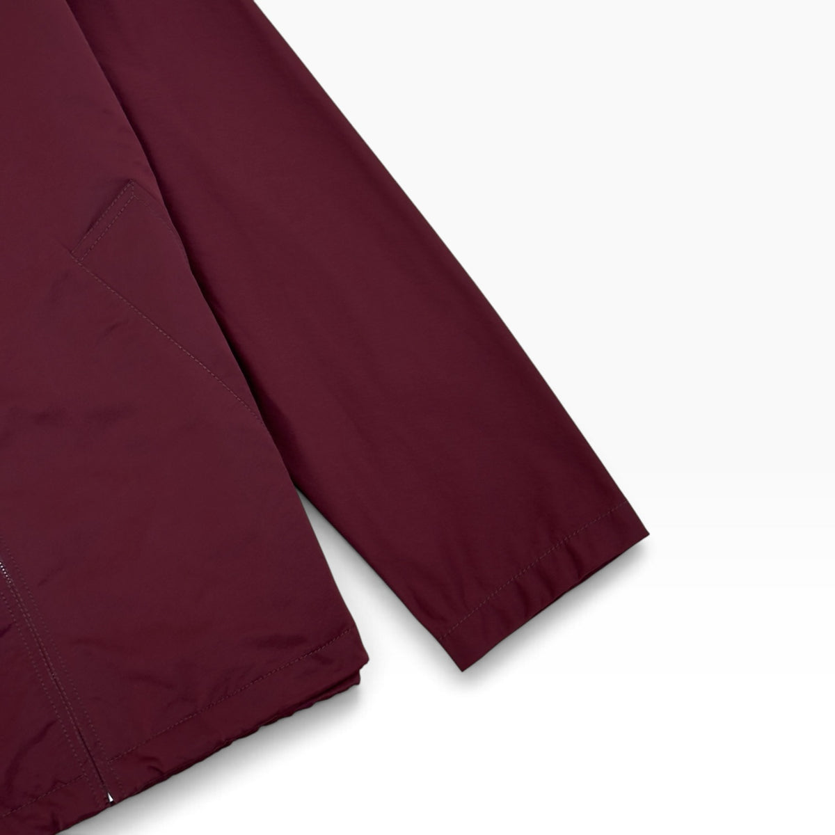 BOTTEGA VENETA HOODED ZIP-UP JACKET BURGUNDY 46 / XL