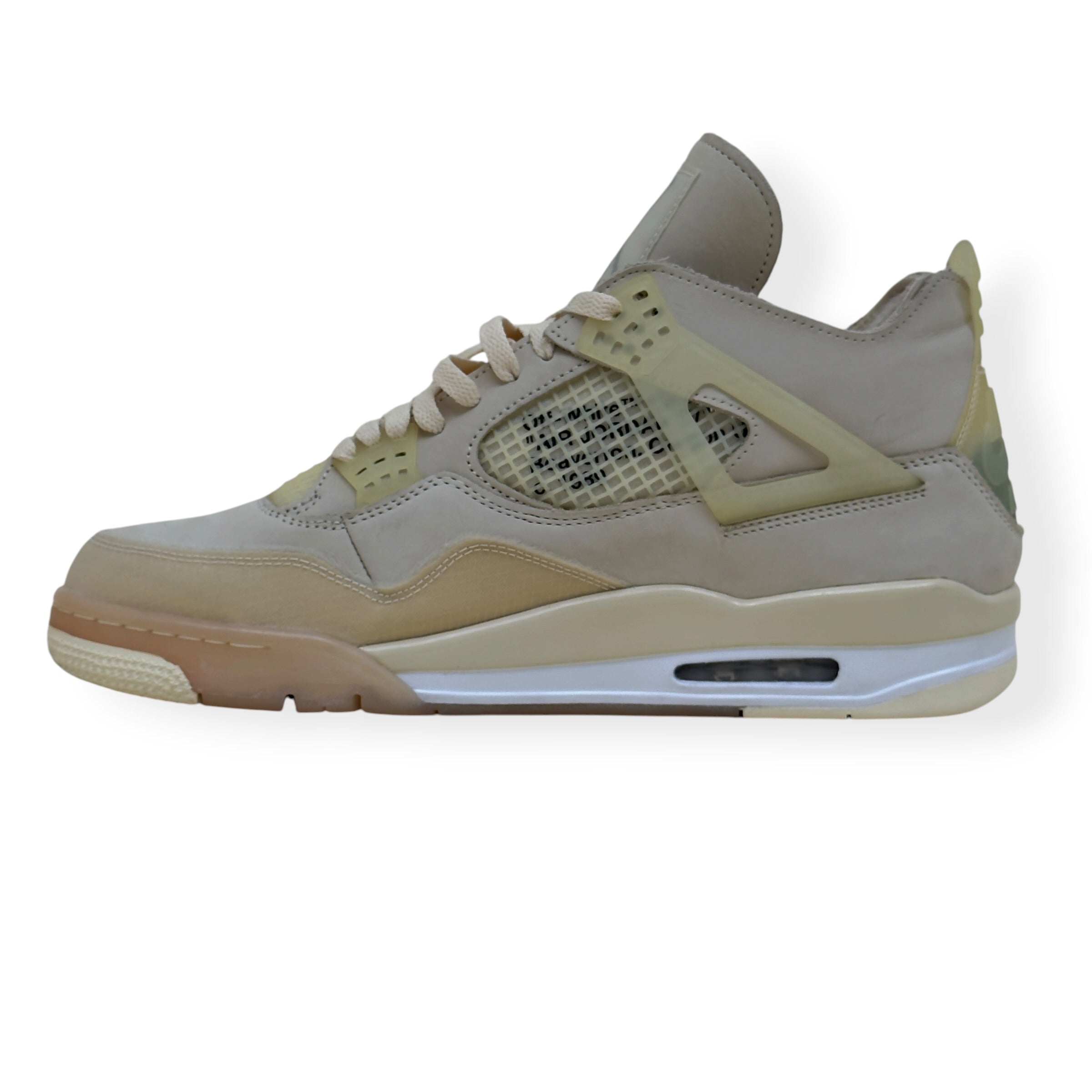 OFF-WHITE X AIR JORDAN 4 RETRO SP SNEAKER SAIL UK11