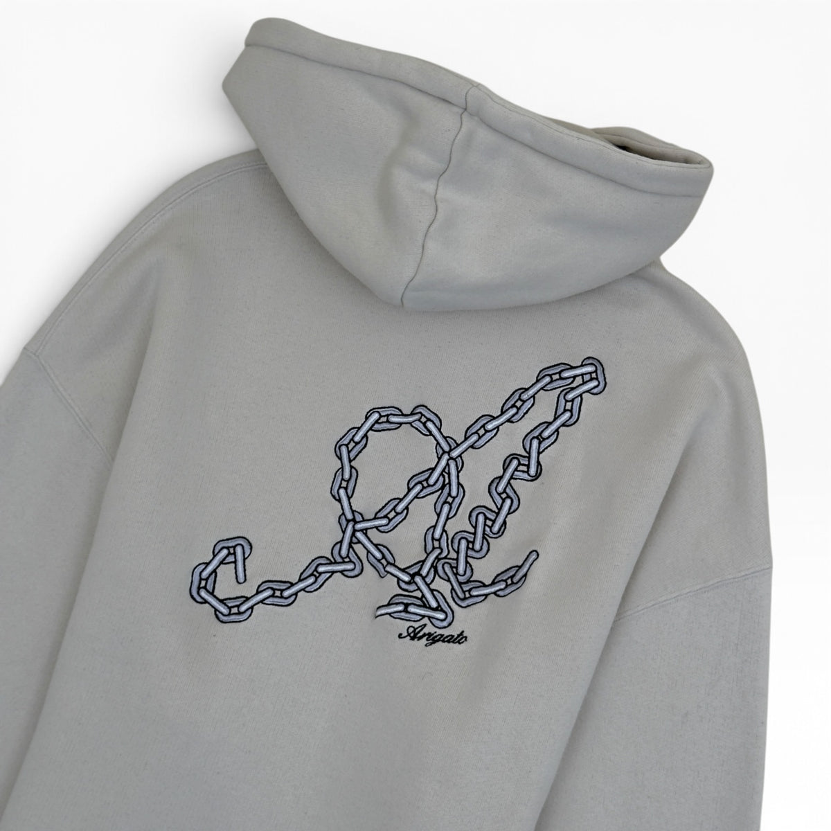 AXEL ARIGATO SIGNATURE CHAIN LOGO HOODIE ECRU M