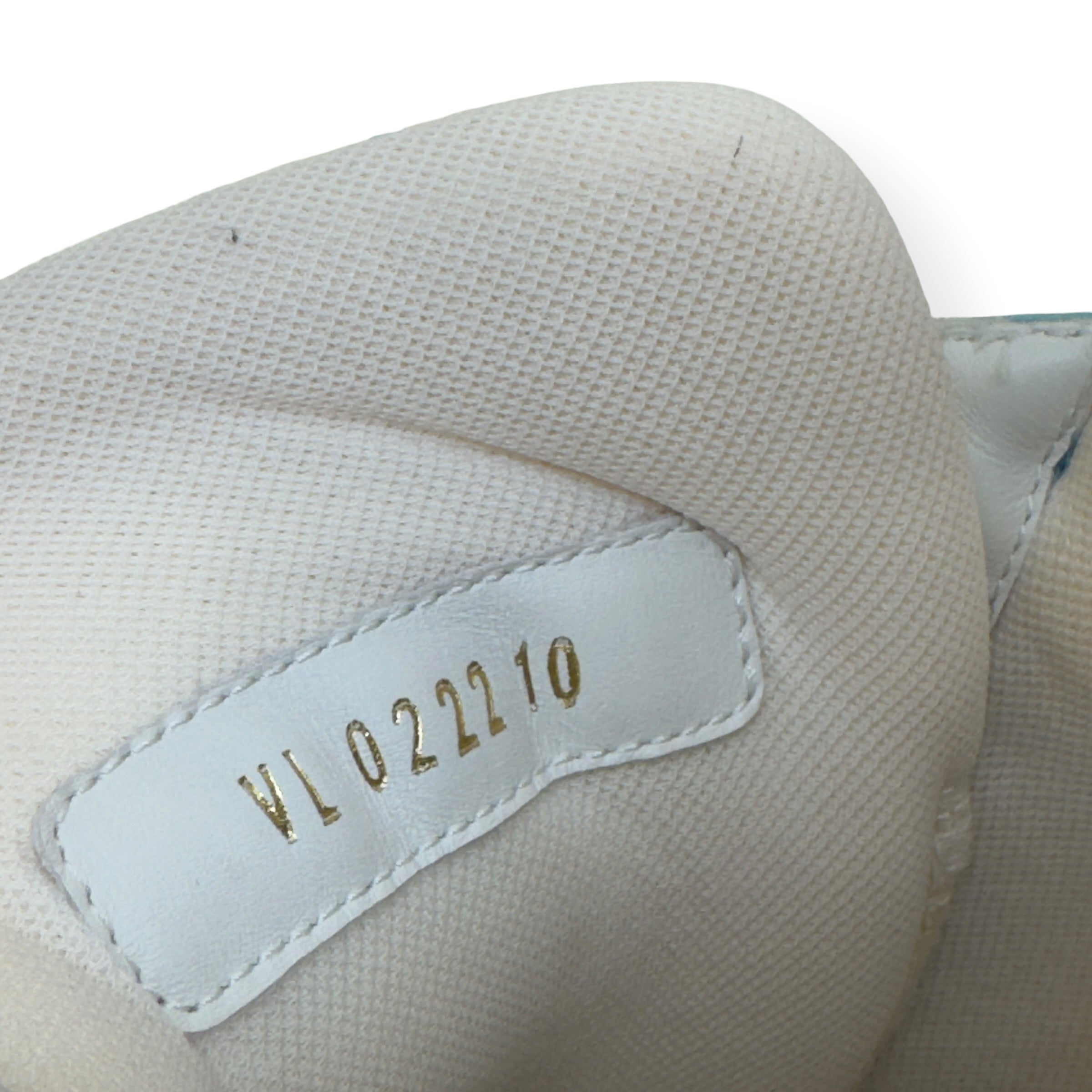 LOUIS VUITTON LV TRAINER LOW-TOP SNEAKER BLUE / WHITE UK10