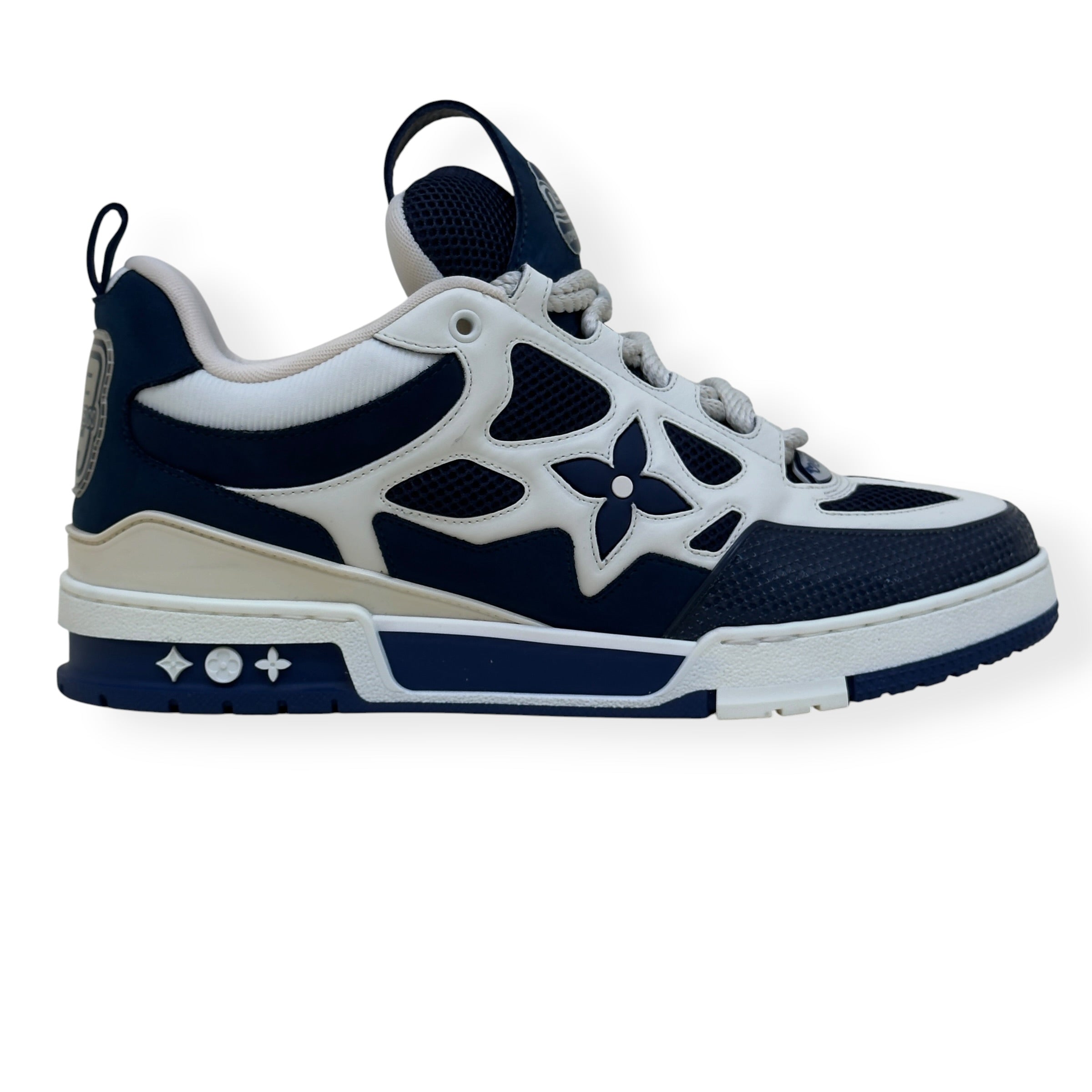 LOUIS VUITTON LV SKATE SNEAKER NAVY / WHITE UK10