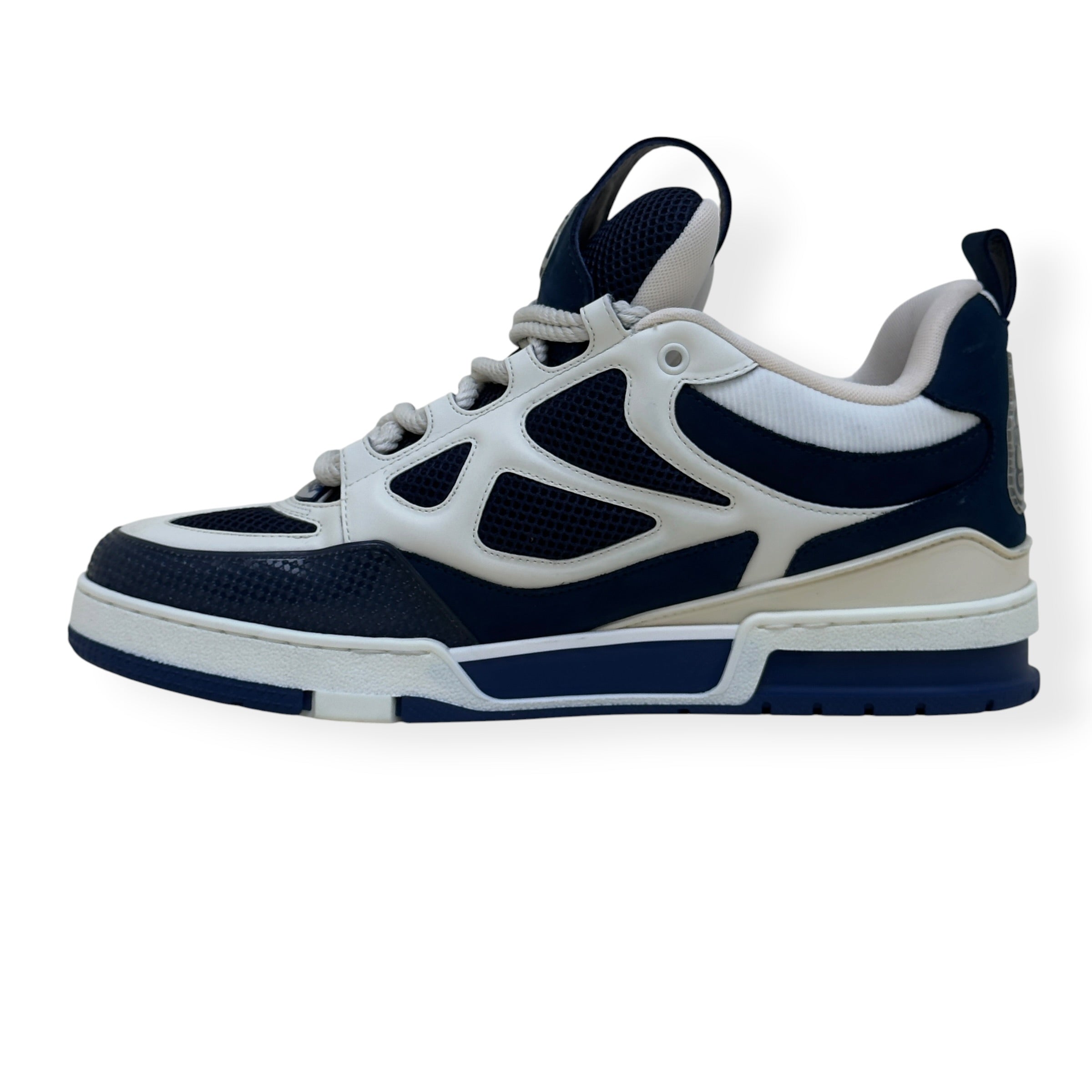 LOUIS VUITTON LV SKATE SNEAKER NAVY / WHITE UK10