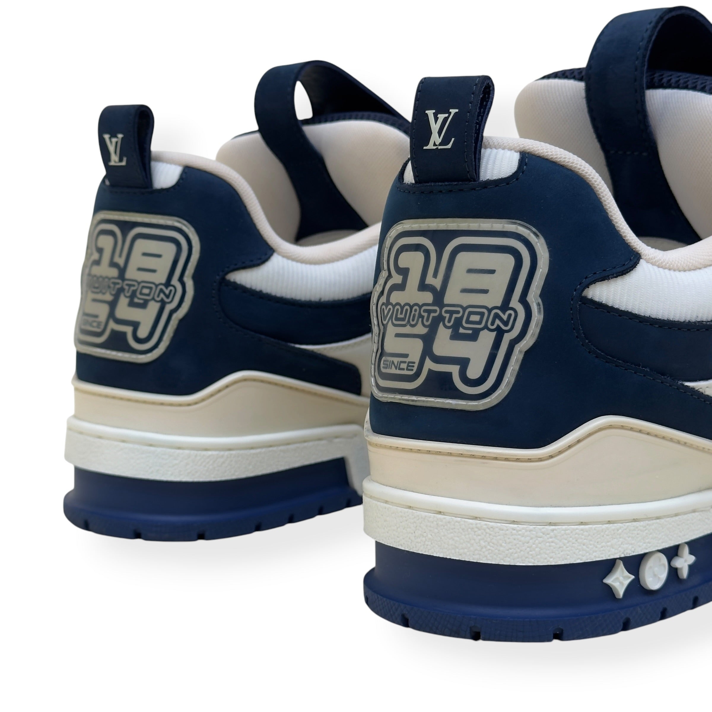 LOUIS VUITTON LV SKATE SNEAKER NAVY / WHITE UK10