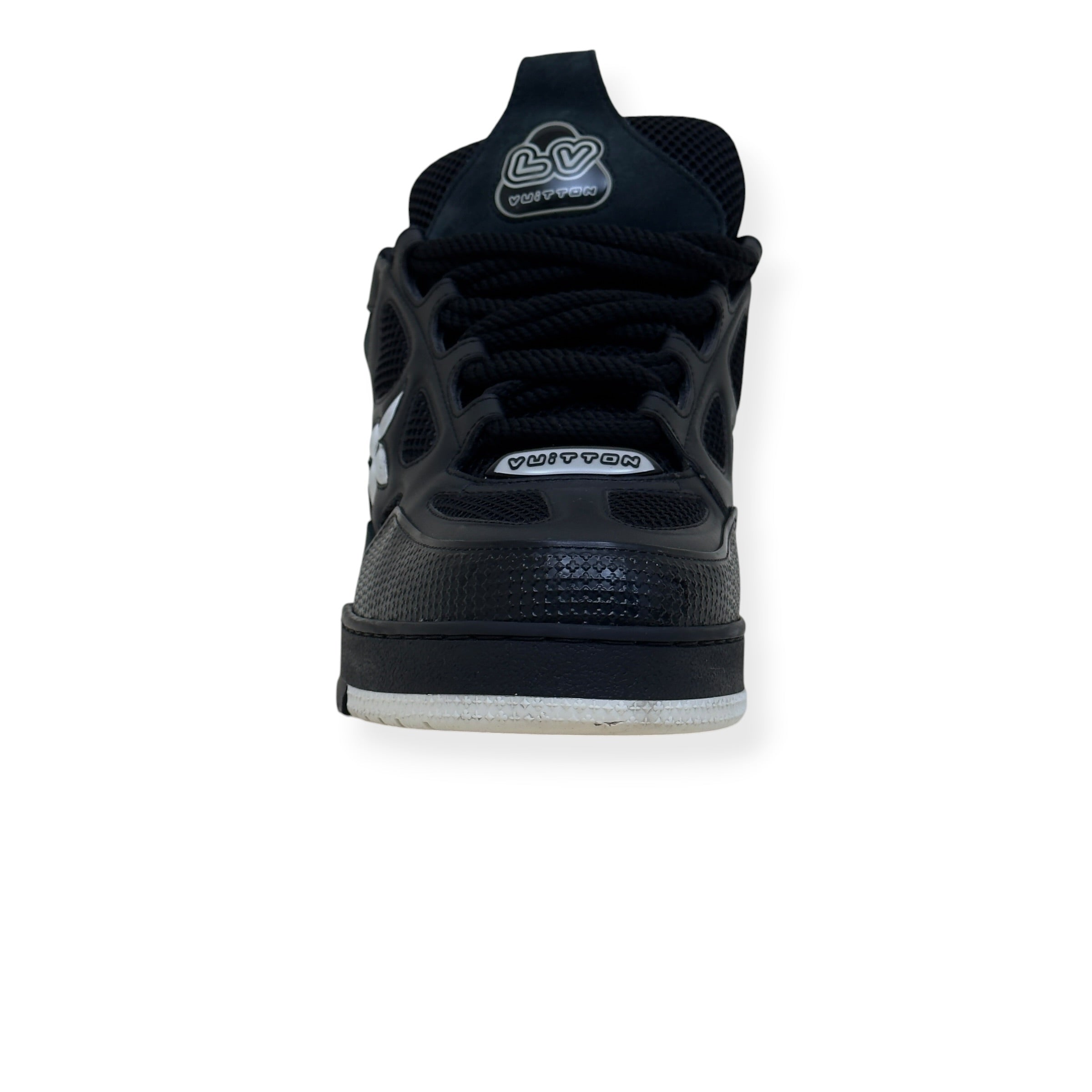 LOUIS VUITTON LV SKATE SNEAKER BLACK / WHITE UK10