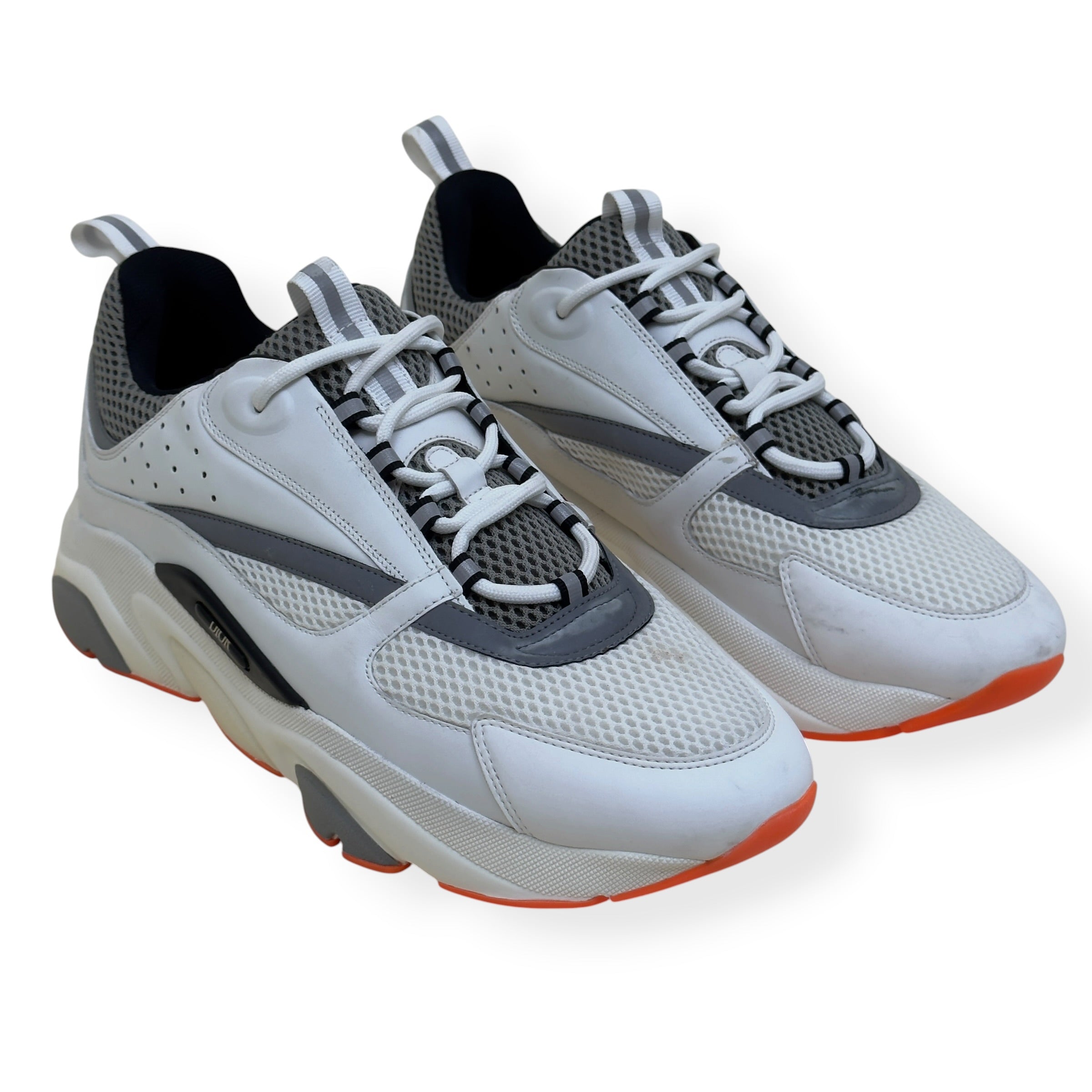 DIOR B22 SNEAKER WHITE / GREY / ORANGE UK11