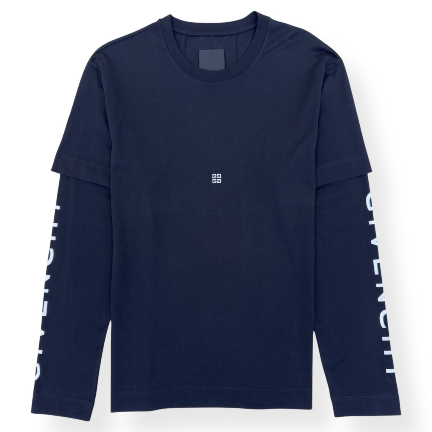 GIVENCHY DOUBLE-LAYER LONG-SLEEVE T-SHIRT BLACK L