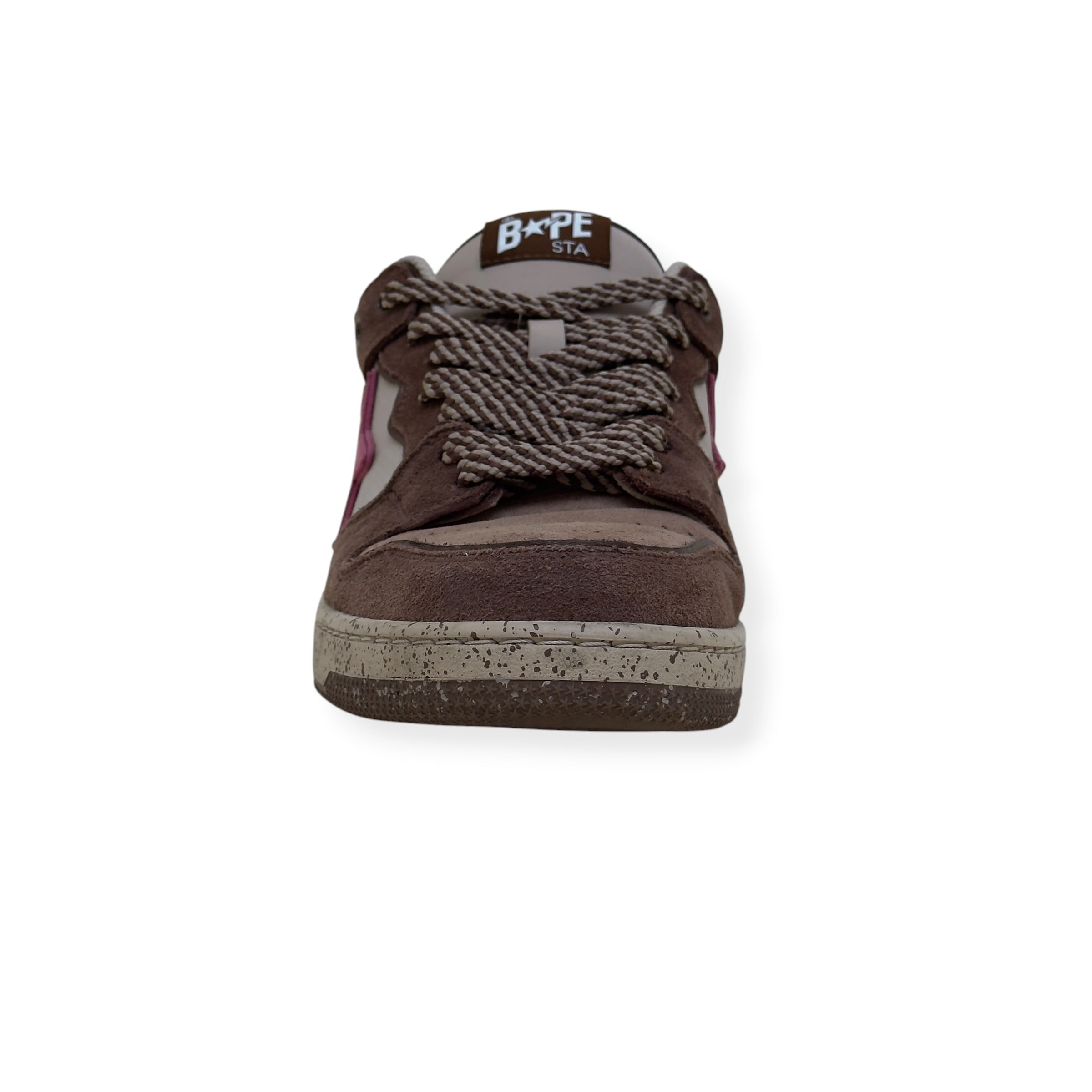 A BATHING APE BAPE SK8 STA SNEAKER BROWN / PINK UK10
