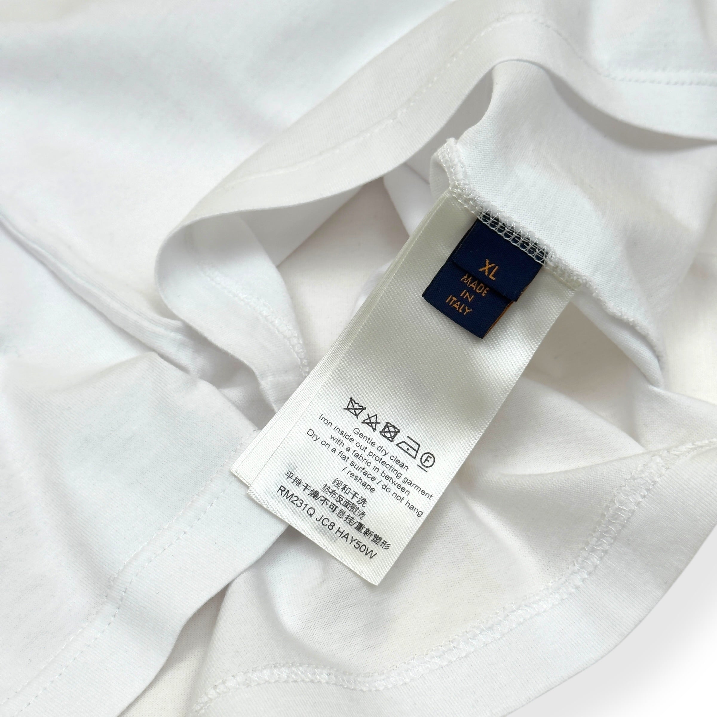 LOUIS VUITTON CLASSIC LOGO T-SHIRT WHITE XL