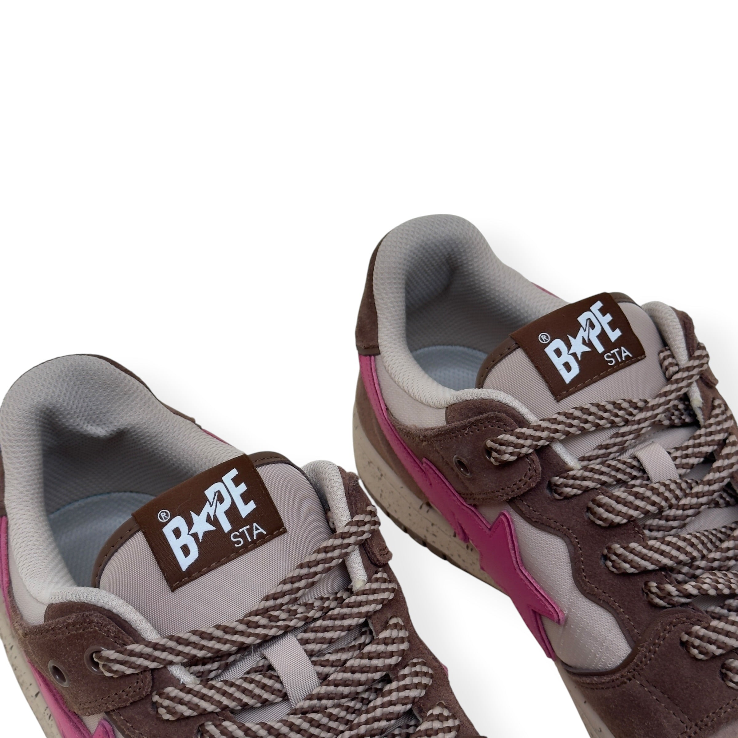 A BATHING APE BAPE SK8 STA SNEAKER BROWN / PINK UK10