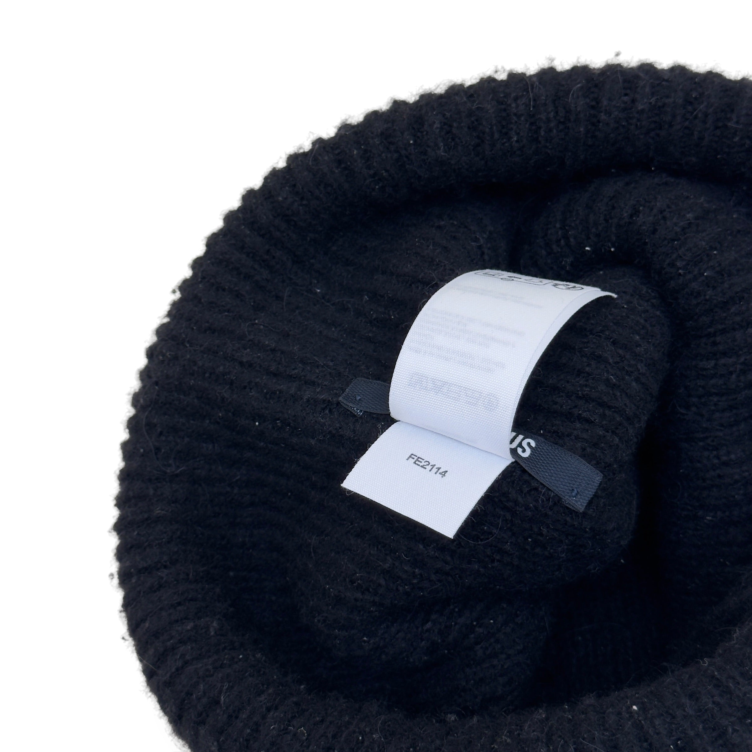 JACQUEMUS ALPACA KNIT BEANIE BLACK O/S