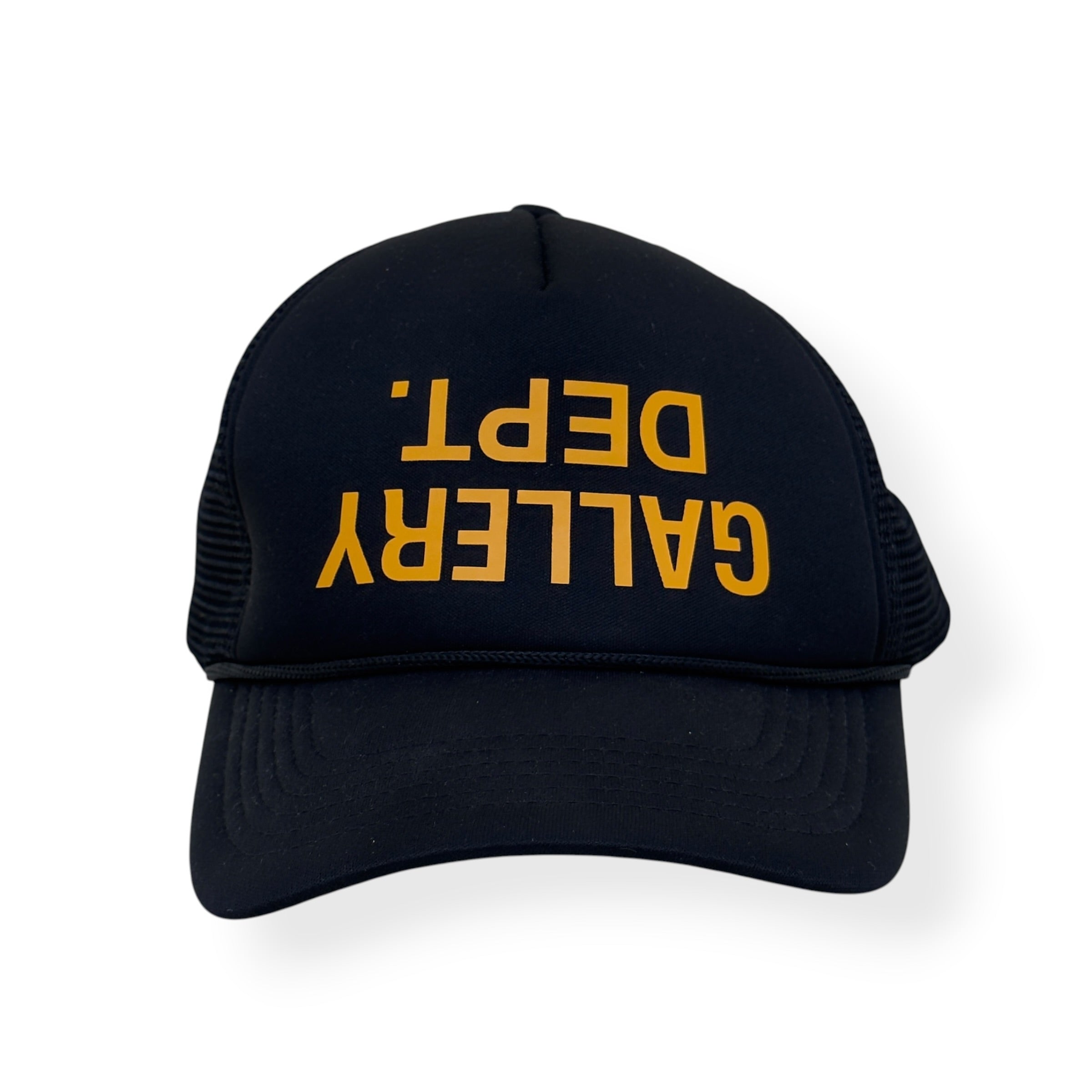 GALLERY DEPT. LOGO-PRINT MESH TRUCKER CAP BLACK O/S