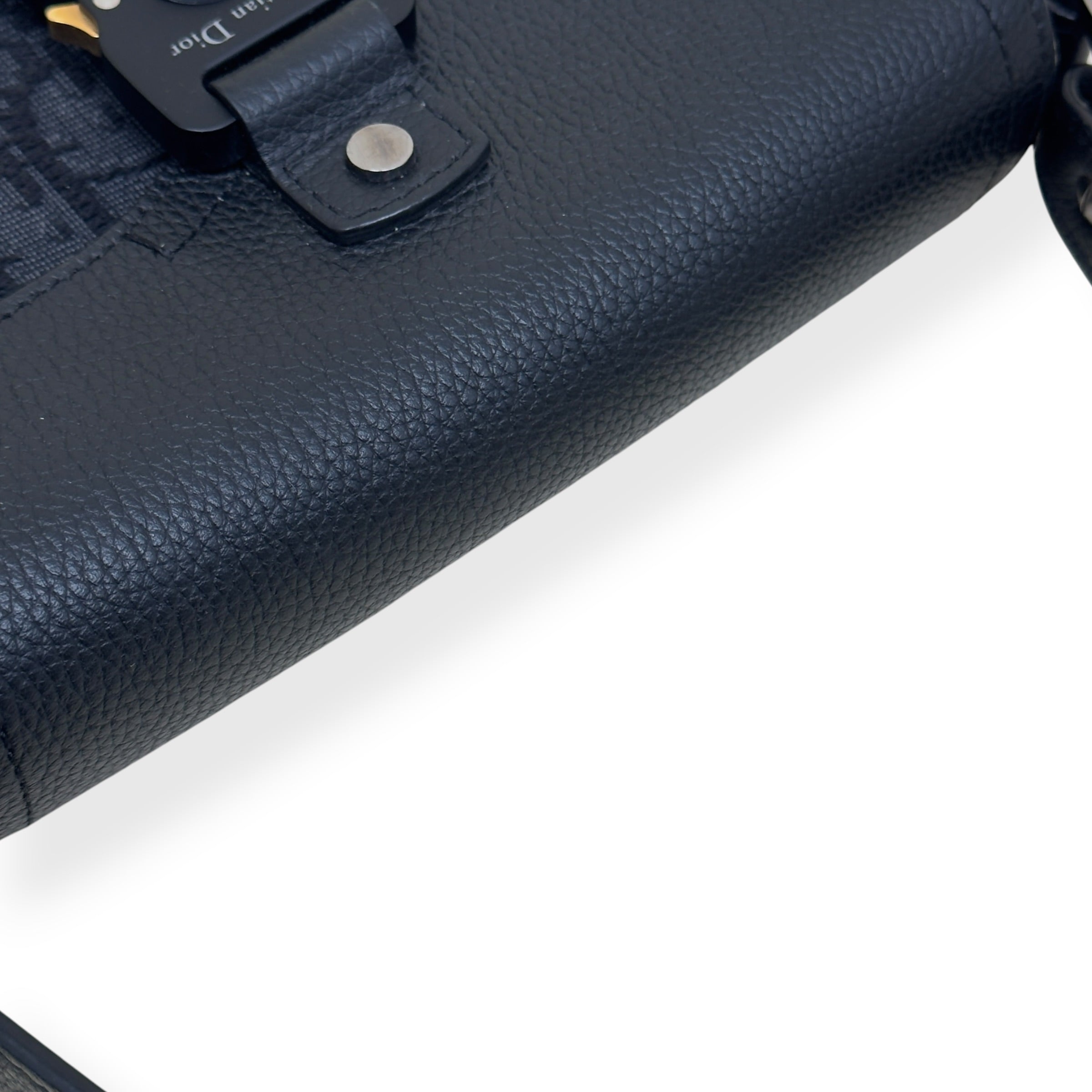 DIOR SADDLE OBLIQUE JACQUARD MESSENGER BAG BLACK MINI