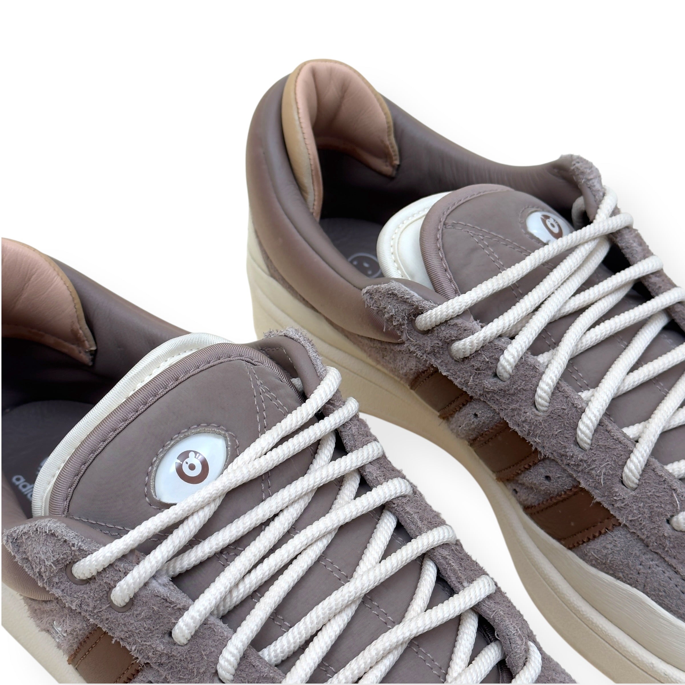 ADIDAS X BAD BUNNY CAMPUS LACE-UP SNEAKER BROWN UK10.5