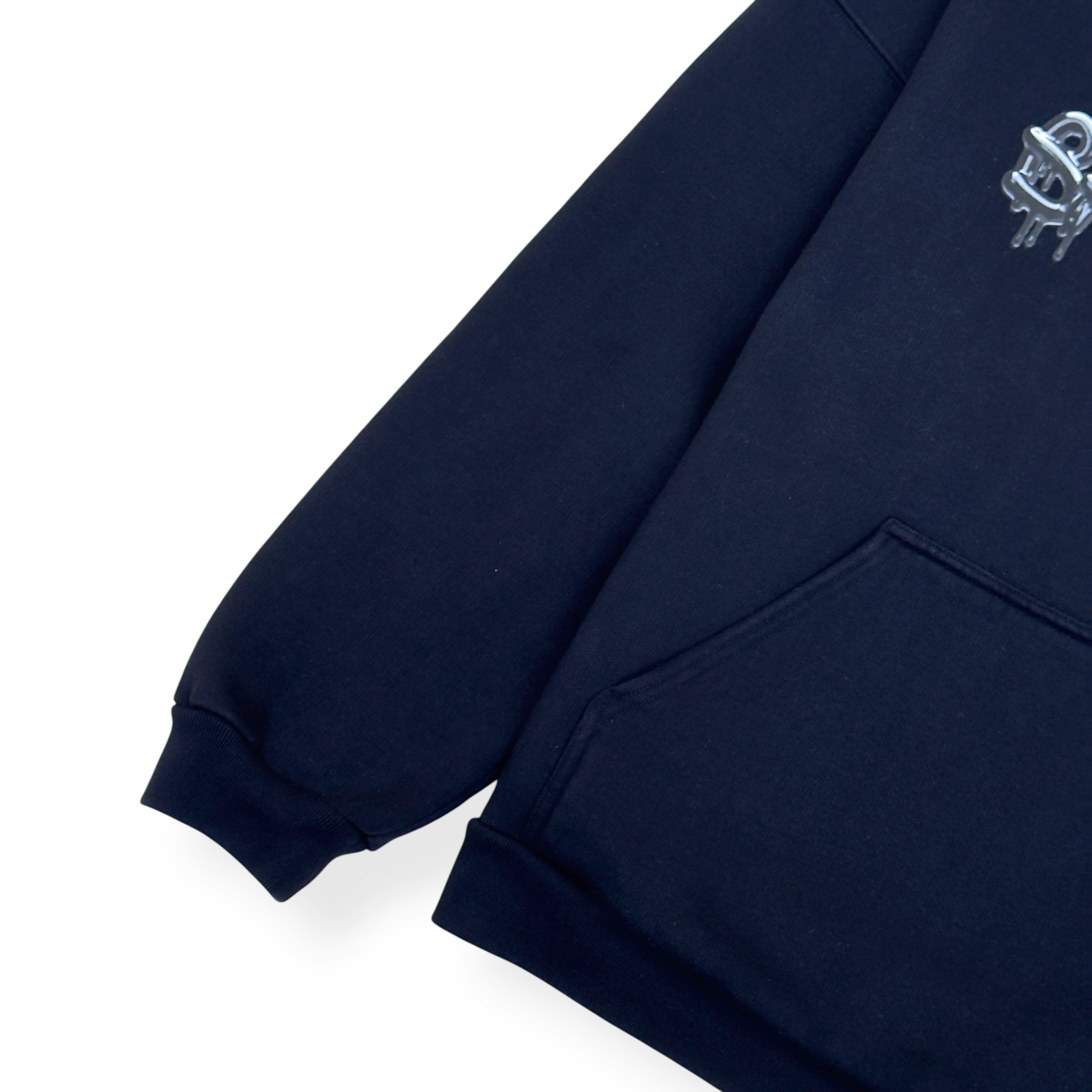 BALENCIAGA SLIME DRIP LOGO HOODIE BLACK 2 / M
