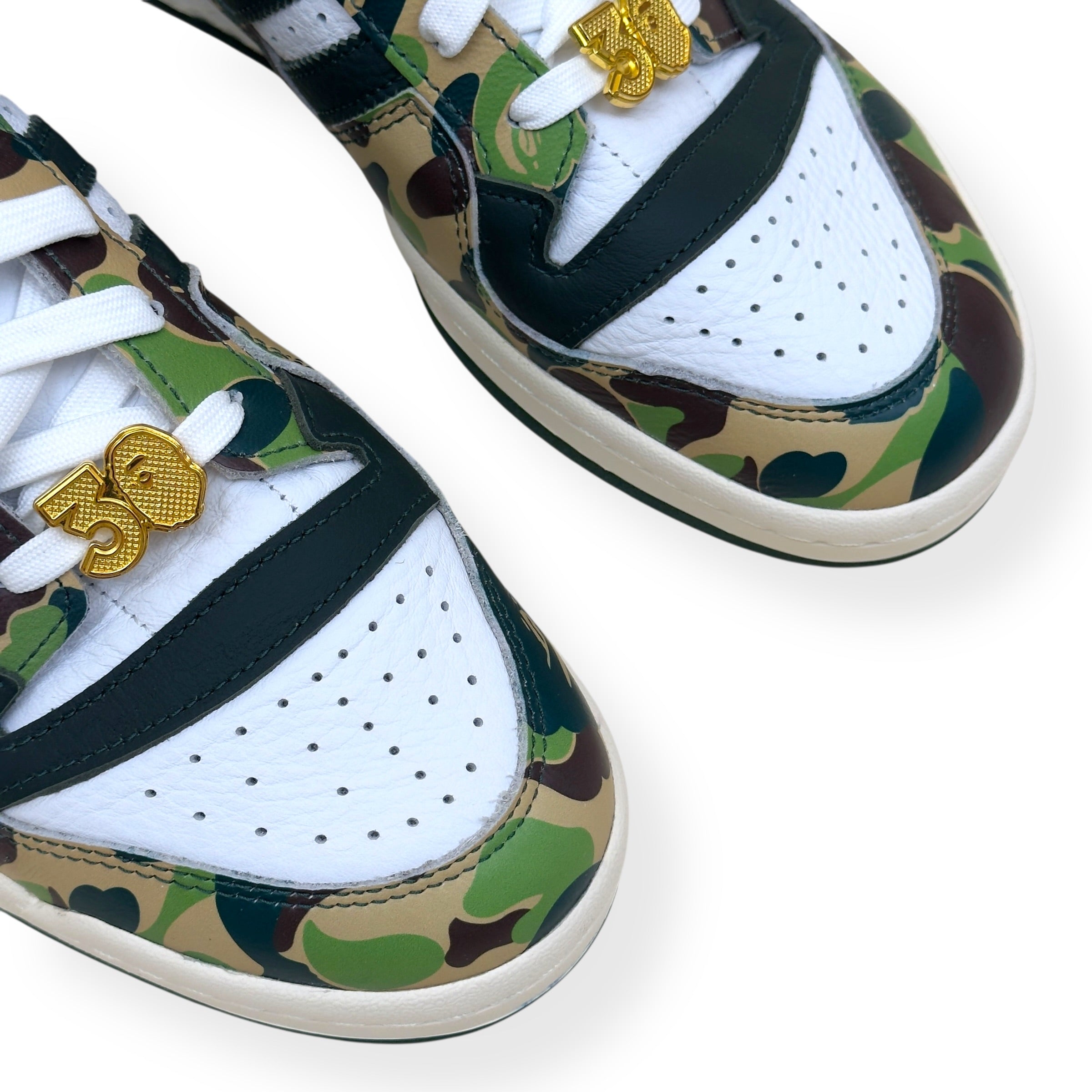 ADIDAS X BAPE FORUM 84 LOW  ‘30TH ANNIVERSARY’ SNEAKER GREEN UK10.5