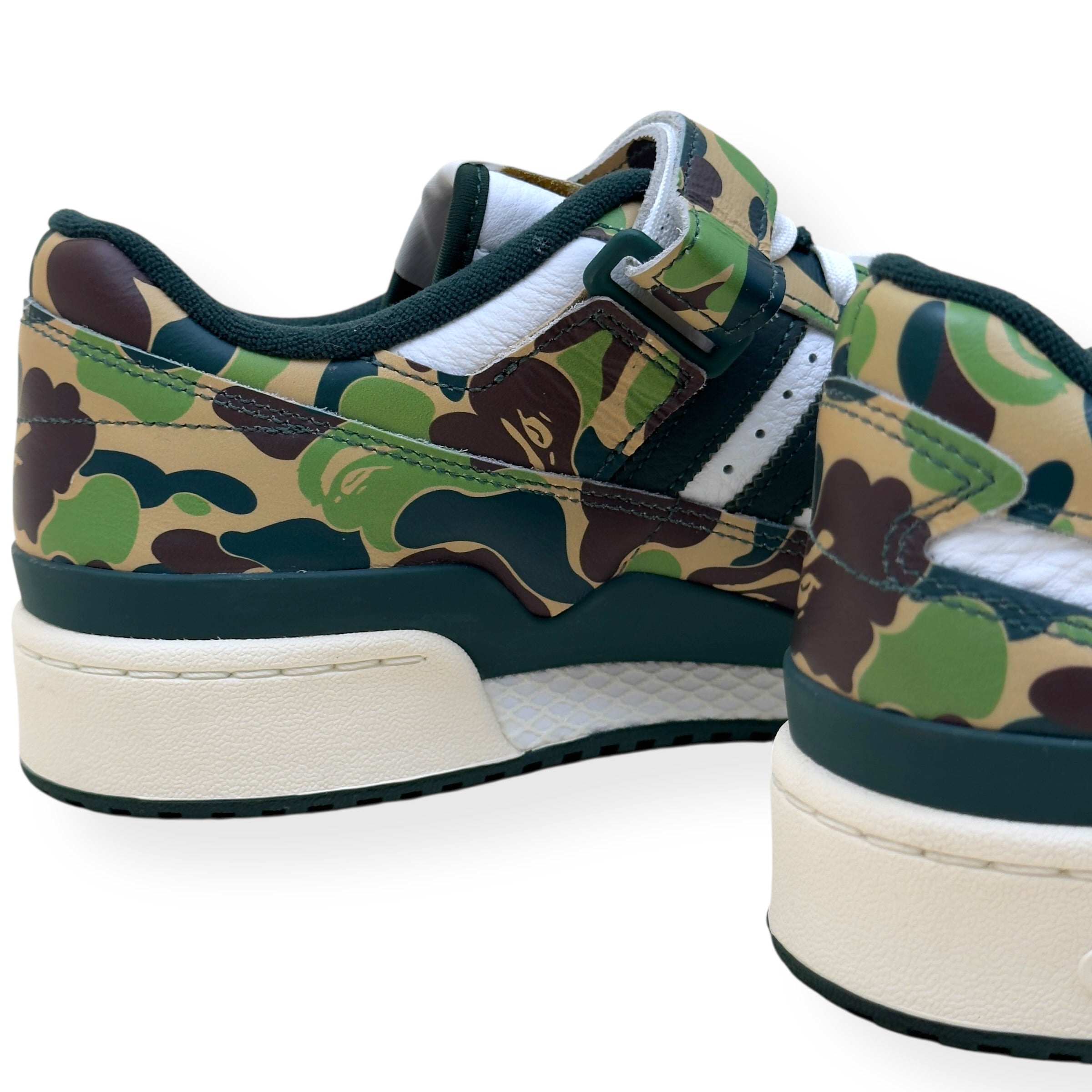 ADIDAS X BAPE FORUM 84 LOW  ‘30TH ANNIVERSARY’ SNEAKER GREEN UK10.5