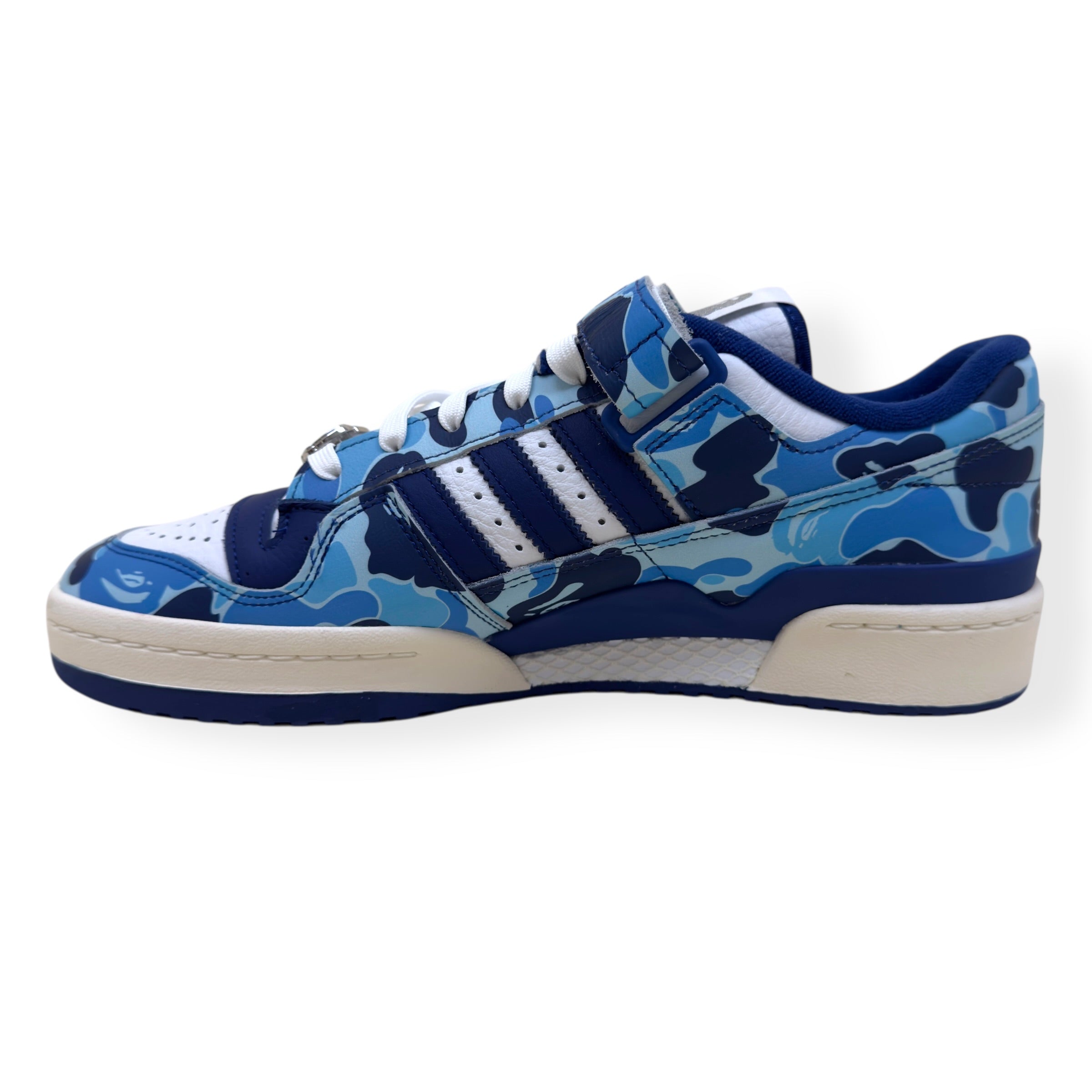 ADIDAS X BAPE FORUM 84 LOW  ‘30TH ANNIVERSARY’ SNEAKER BLUE UK10.5