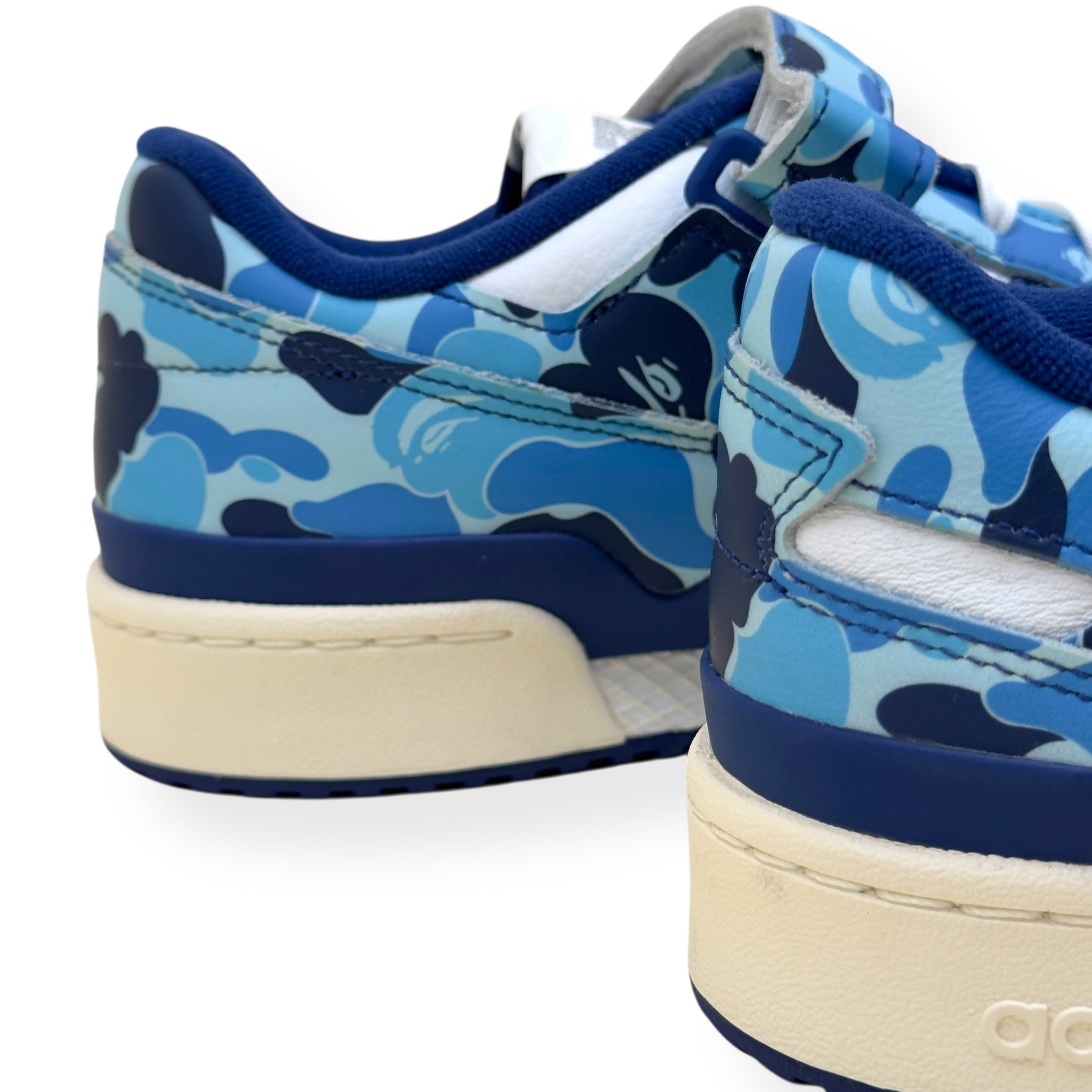 ADIDAS X BAPE FORUM 84 LOW  ‘30TH ANNIVERSARY’ SNEAKER BLUE UK10.5