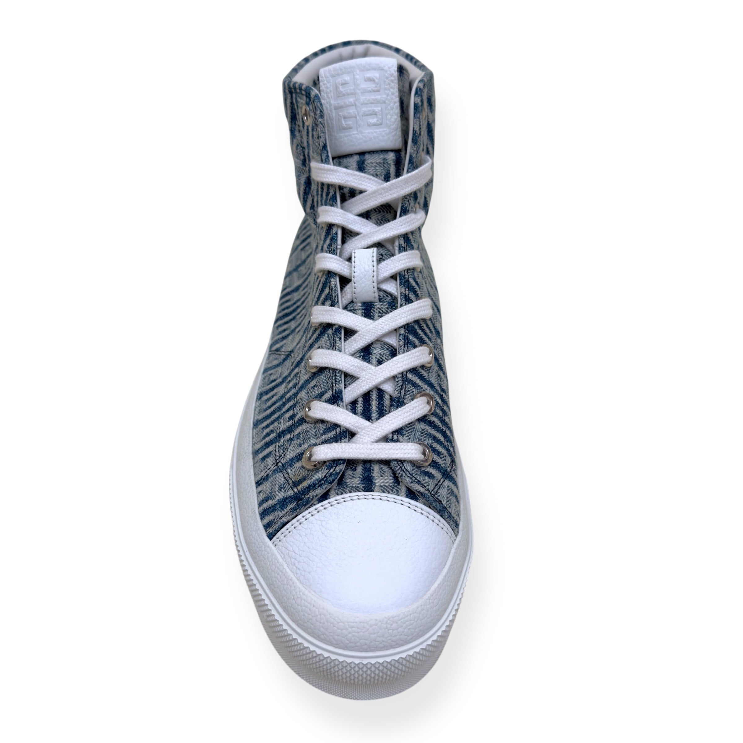 GIVENCHY CITY HIGH TOP 4G DENIM SNEAKER BLUE / WHITE 44 / UK10