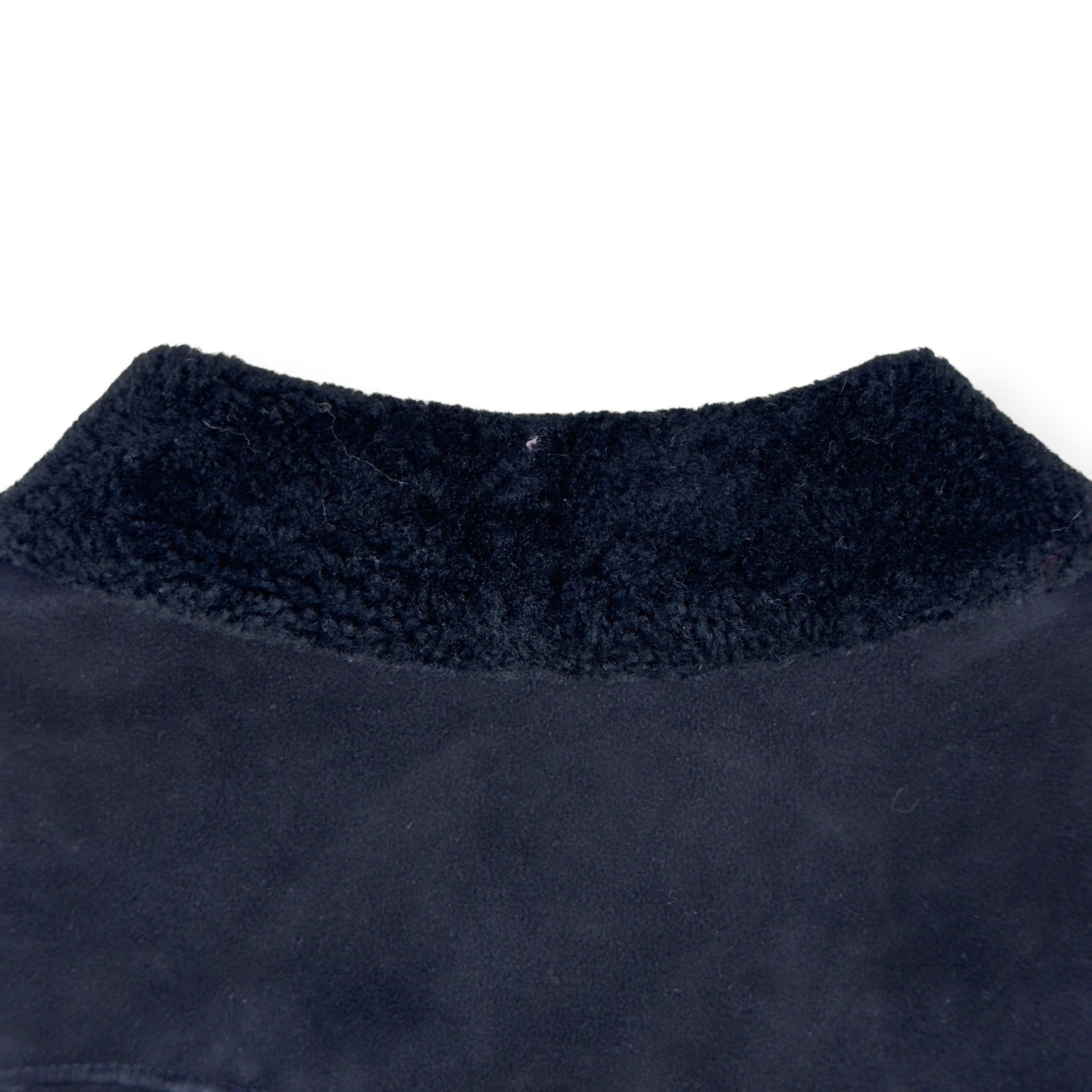 SCOTCH & SODA SHEARLING LEATHER BIKER JACKET BLACK M